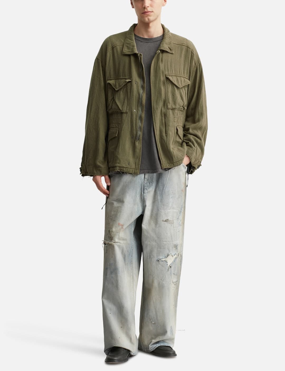 Silk Suede Field Jacket view 5