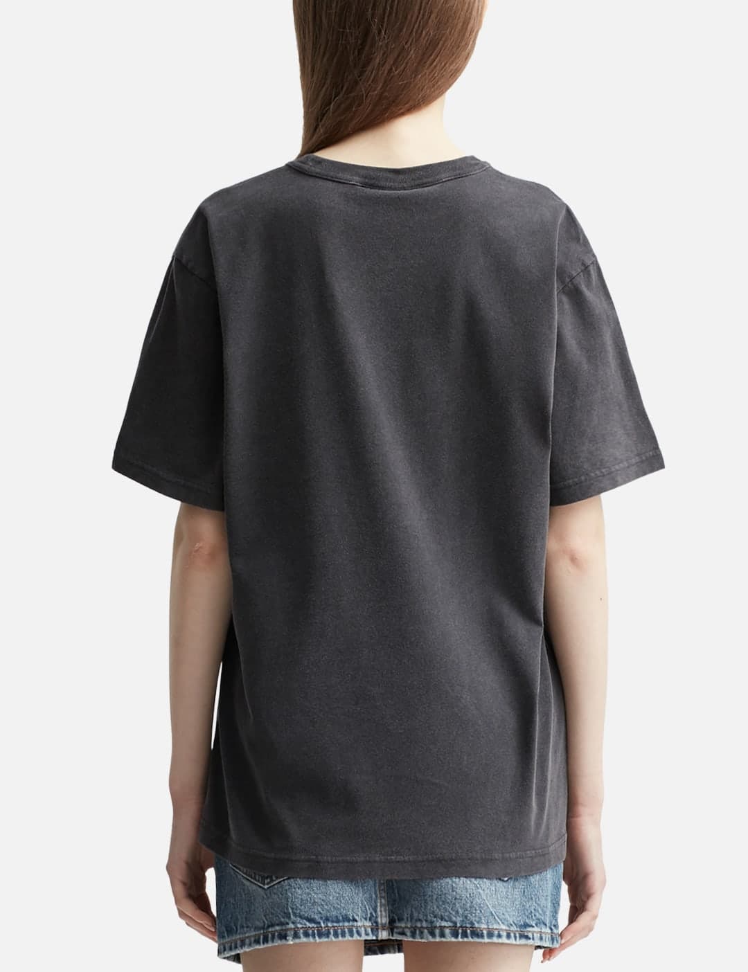 Distressed Logo Cotton T-Shirt view 2