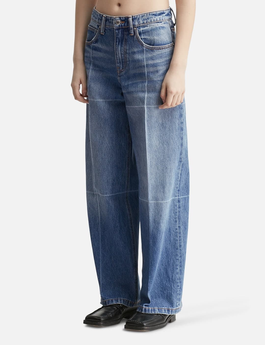 Foldline Wide Straight-Leg Jean view 2