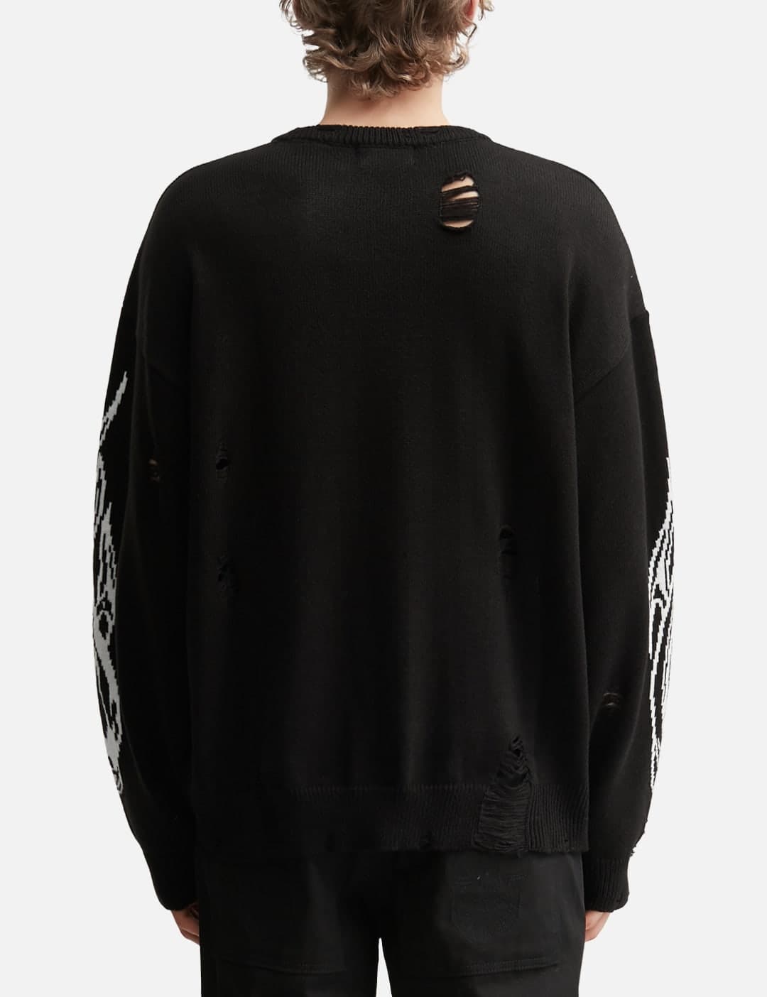 Chrome Skull Knit Sweater view 4