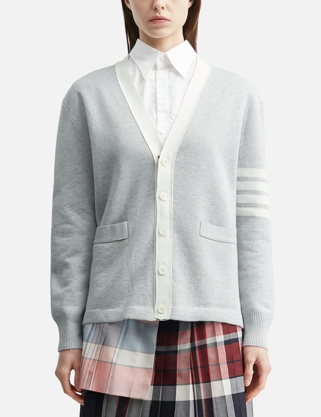 Crest Intarsia Jacquard 4-Bar Rugby Fit Cardigan view 2