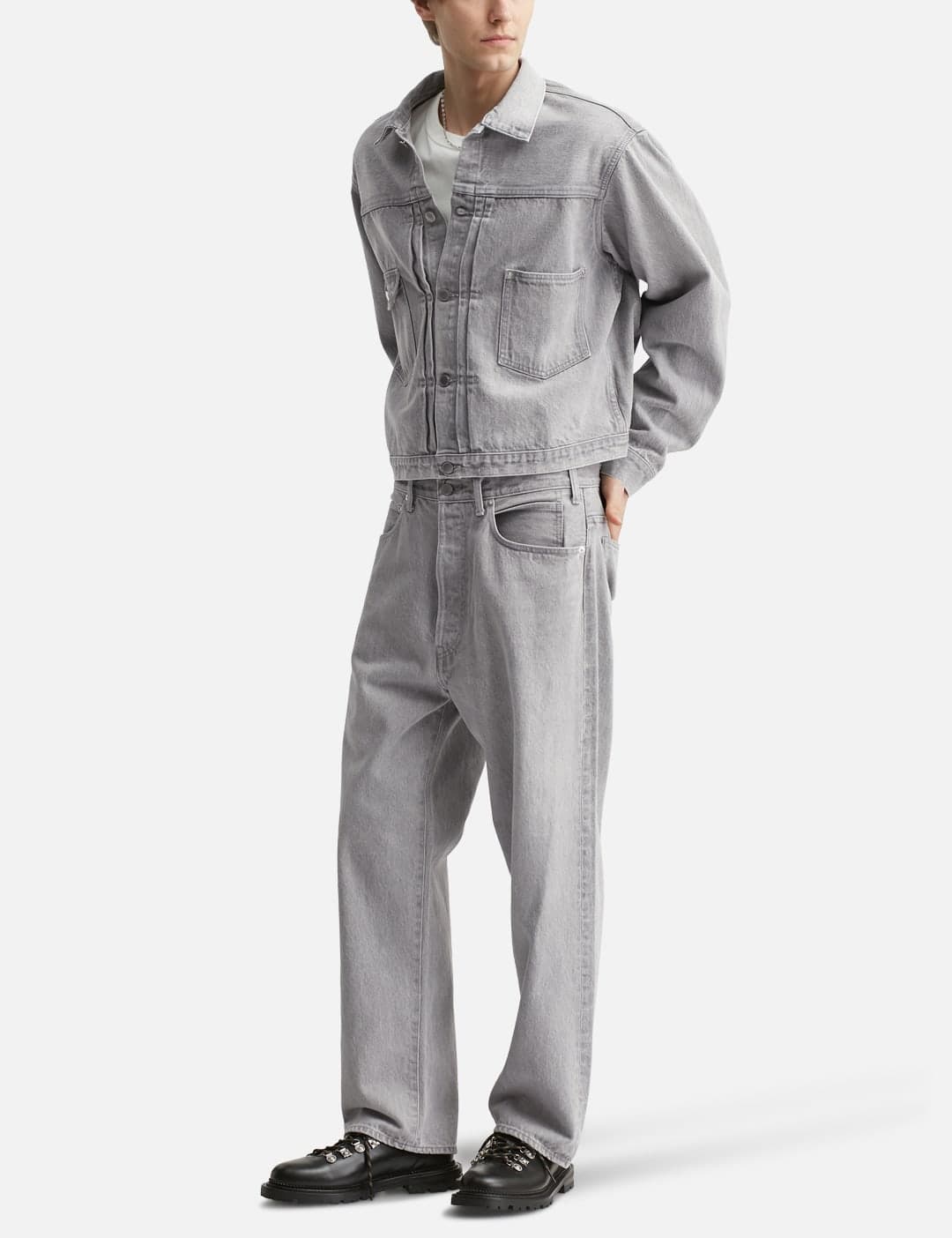 Time Travel Trucker Jacket Gray Denim view 5