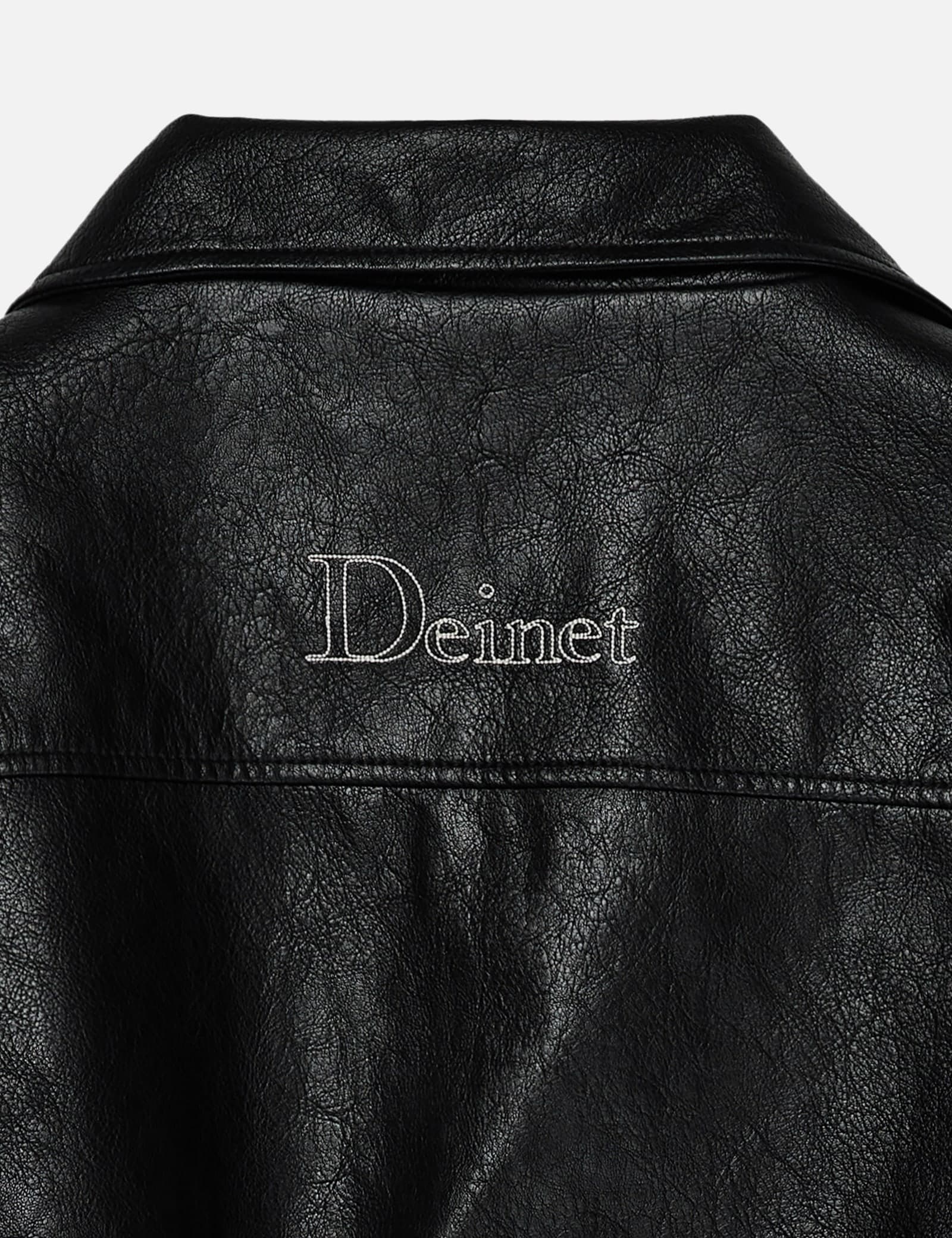 Faux Leather Bomber Jacket view 10