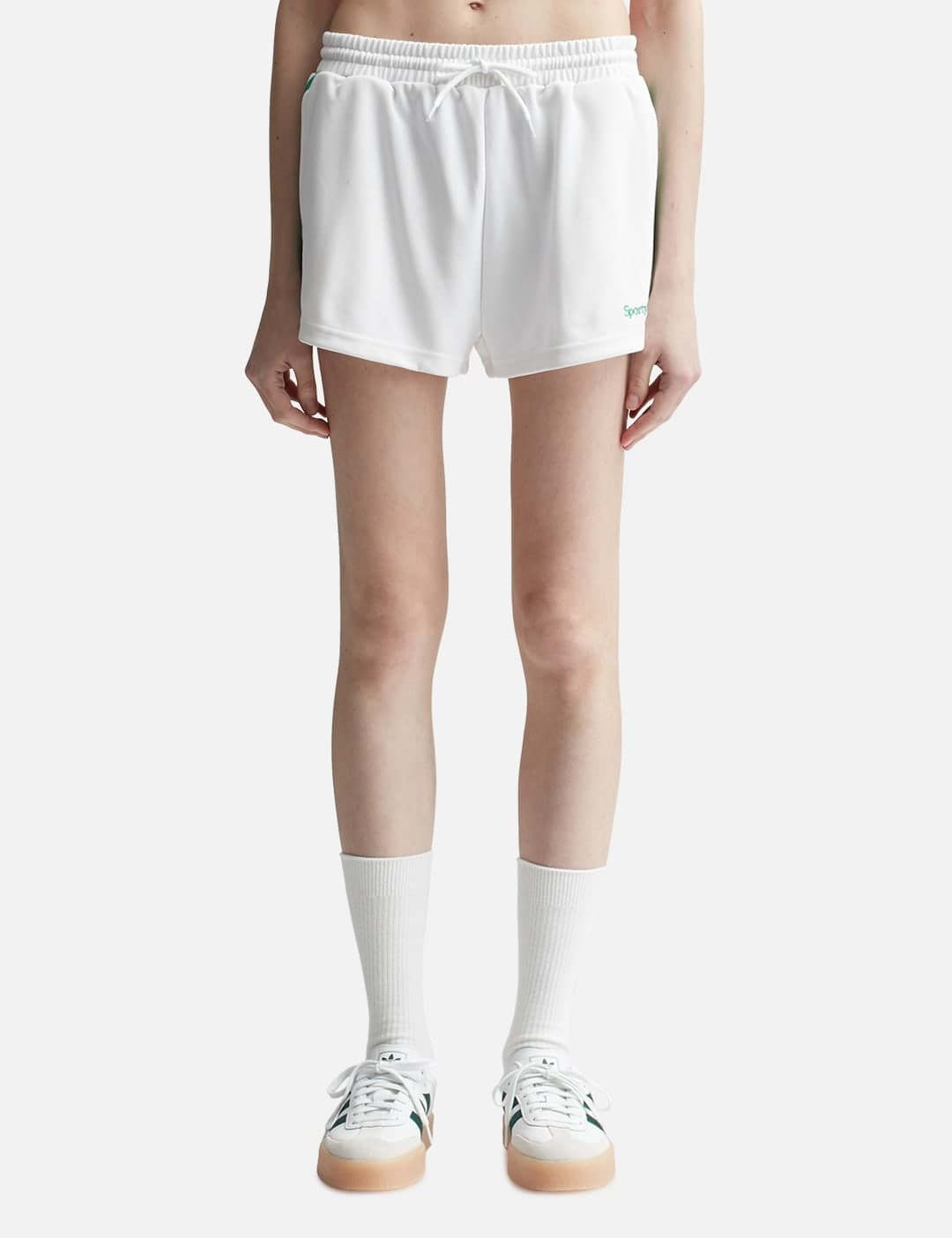 Serif Logo Roller Shorts White/Verde view 1