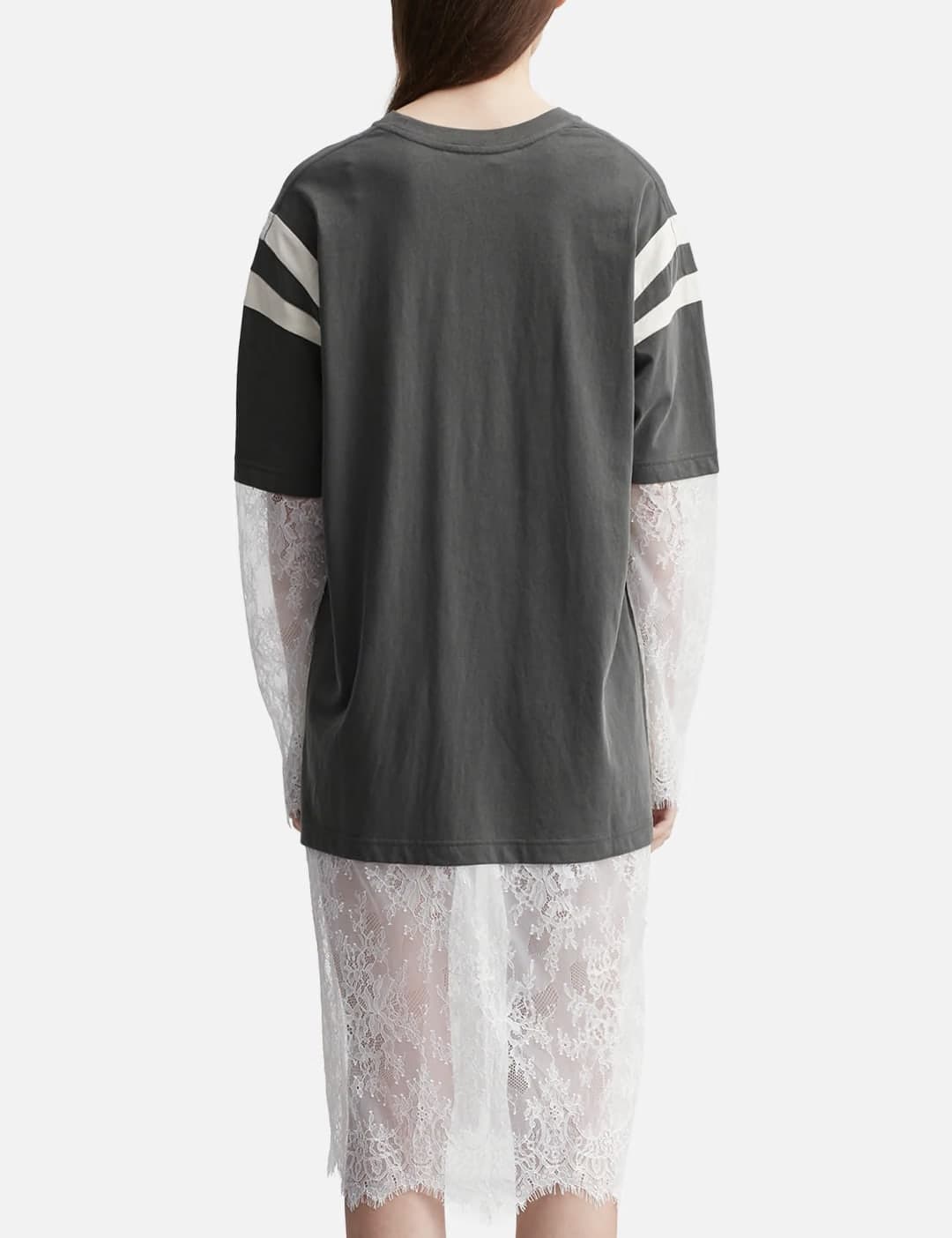 Layered Lace Sleeve Tee view 3