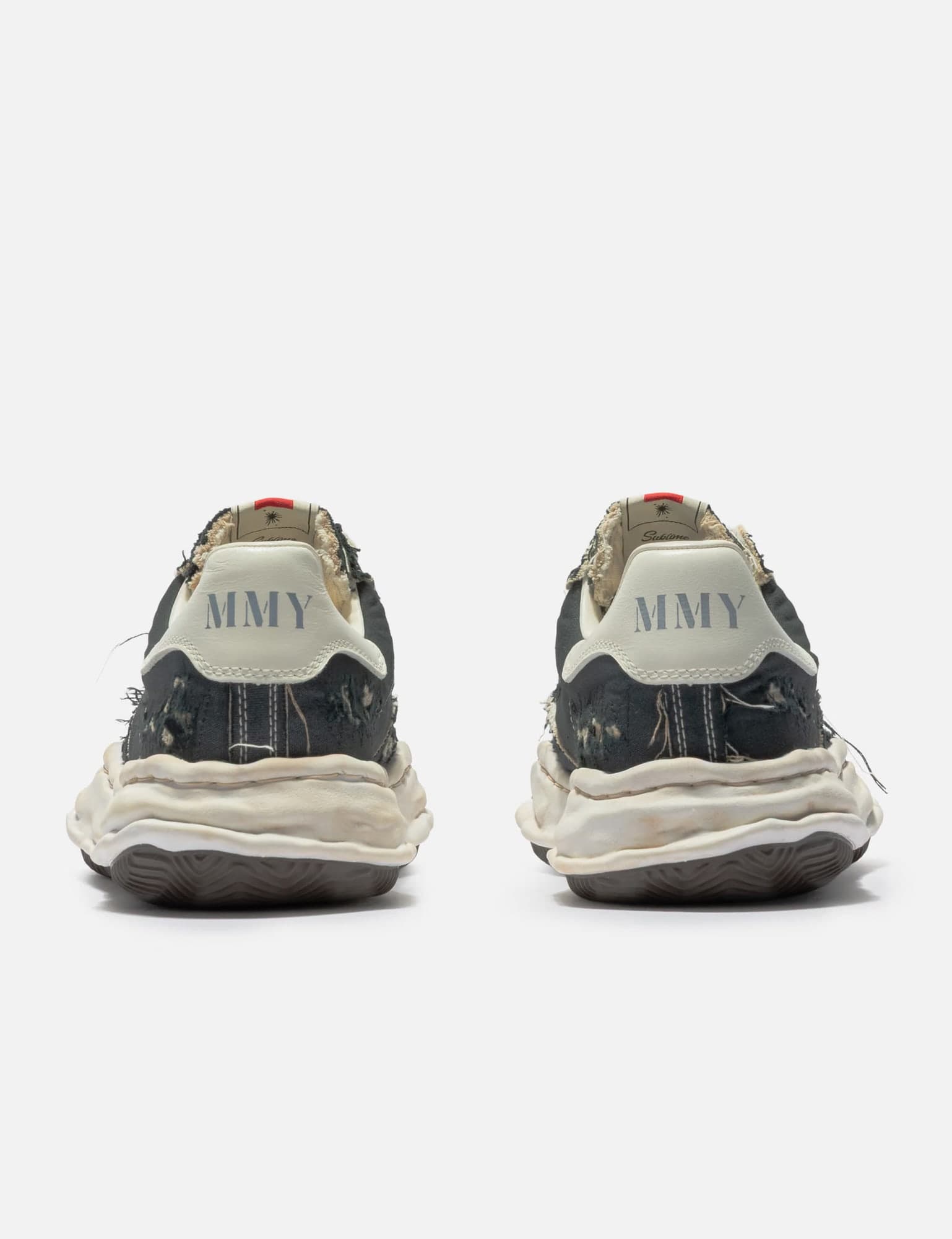 "BLAKEY" OG Sole Ripped Overdye Canvas Low-Top Sneaker view 2