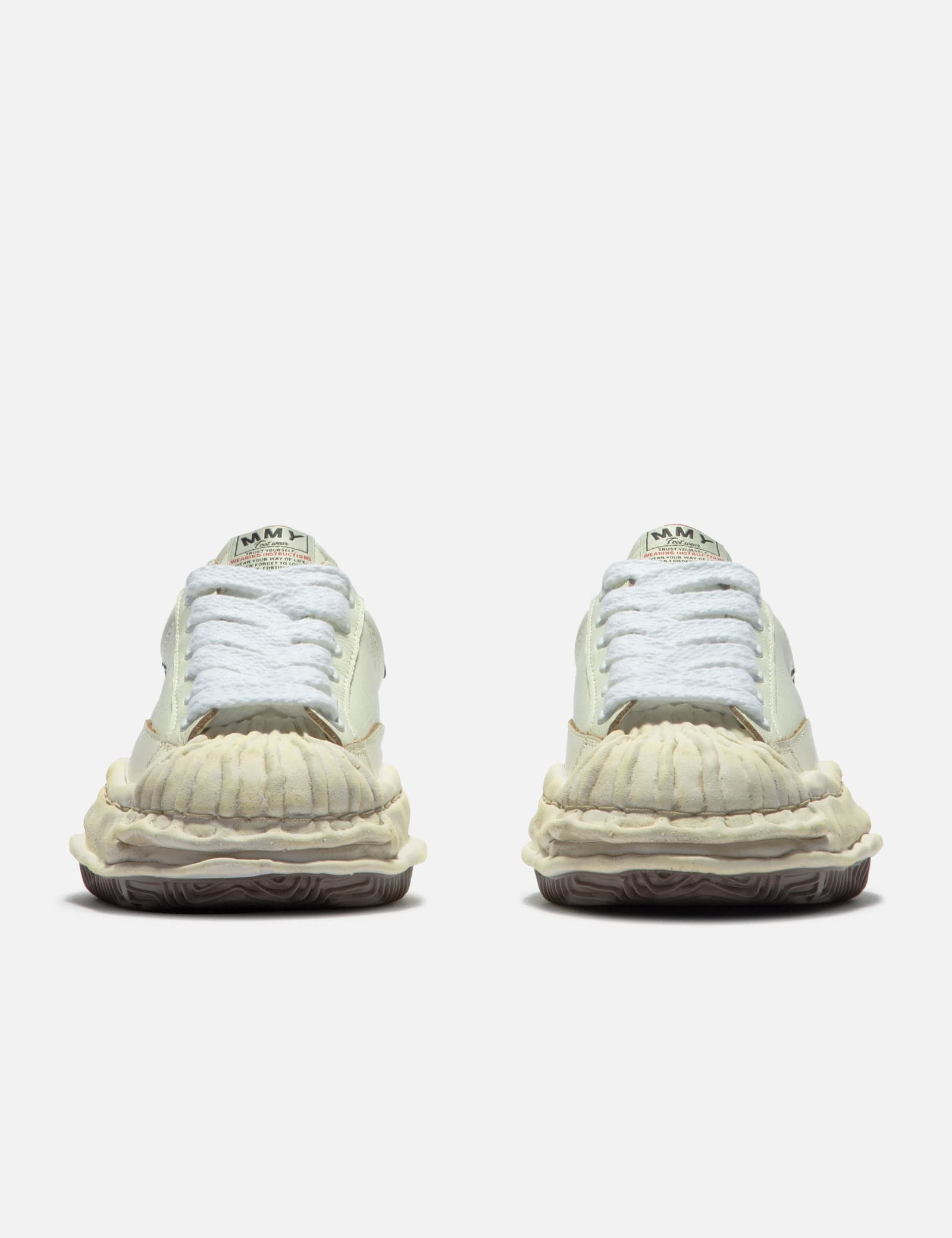 "BLAKEY" OG Sole Wrinkled Leather Low-Top Sneakers view 2