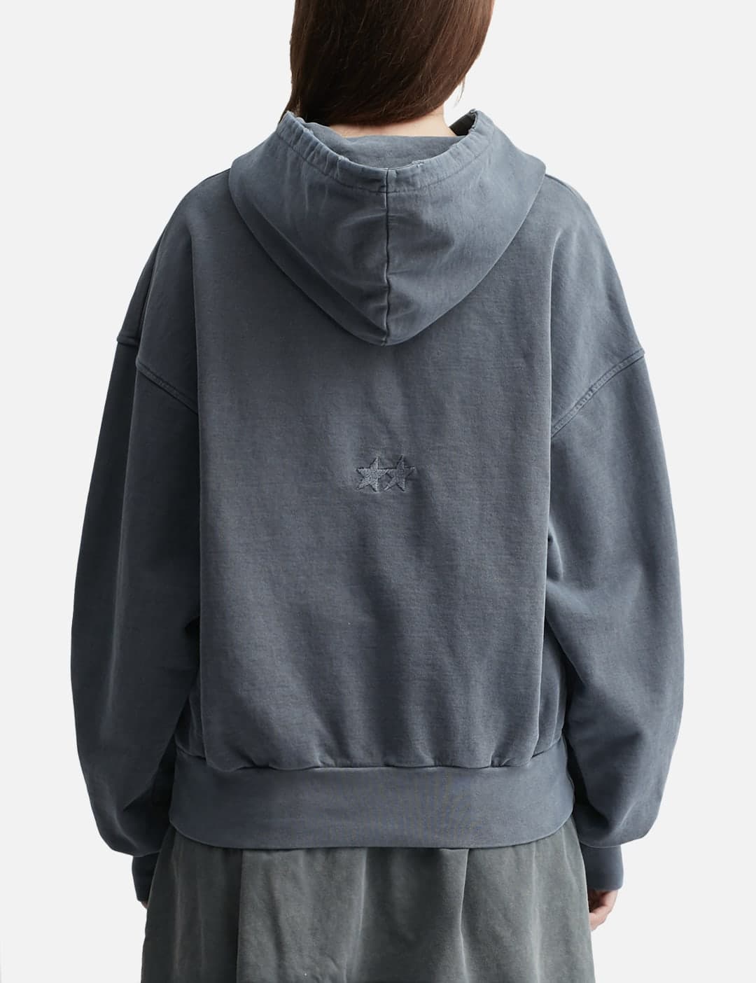 Pigment Dyed Blue Icon Hoodie view 3