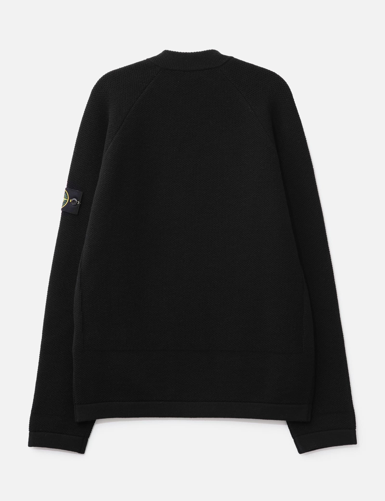 Stretch RWSA Wool Mock Neck Jumper With Diagonal Zip view 2