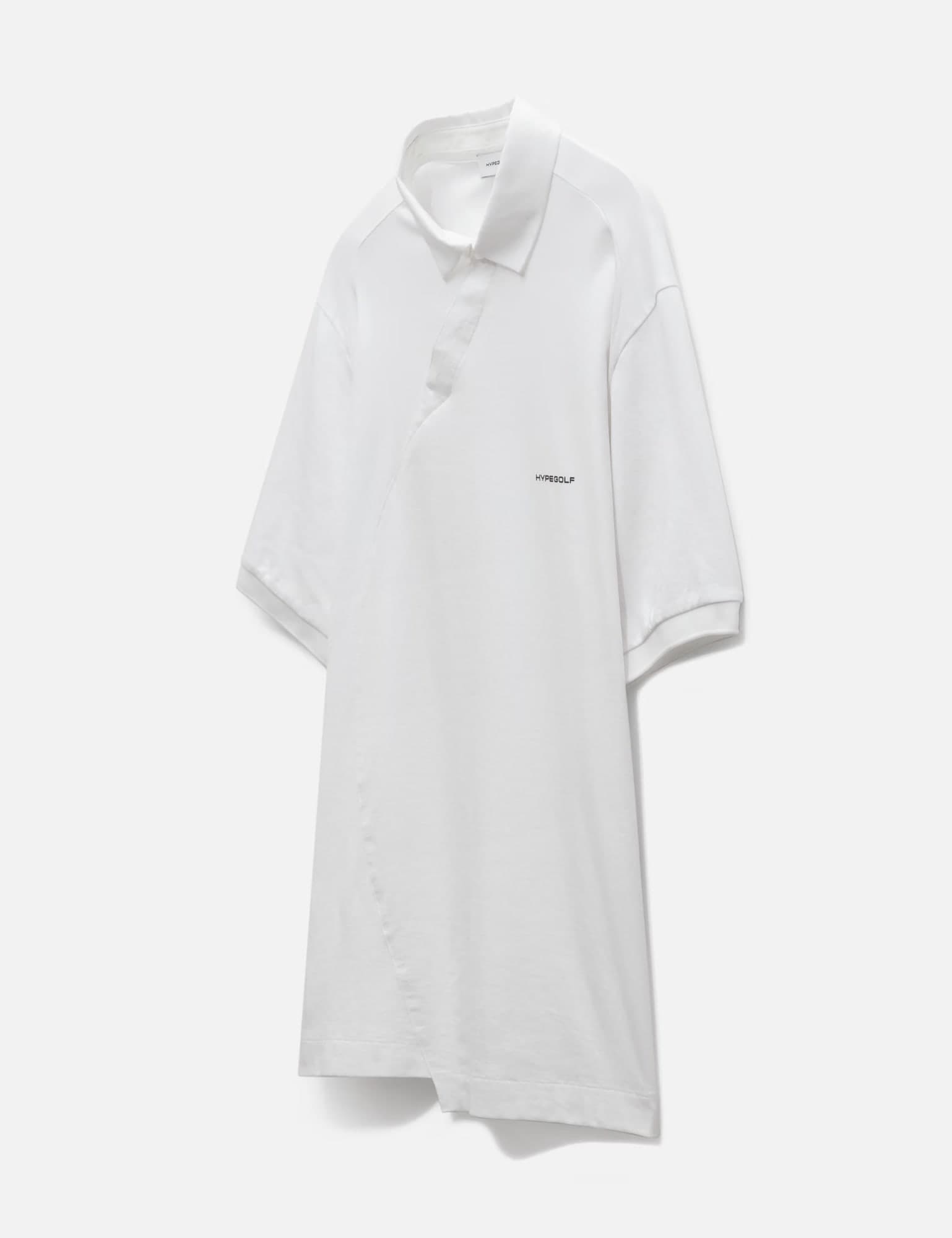 X POST ARCHIVE FACTION (PAF) Diagonal Polo T-Shirt view 2