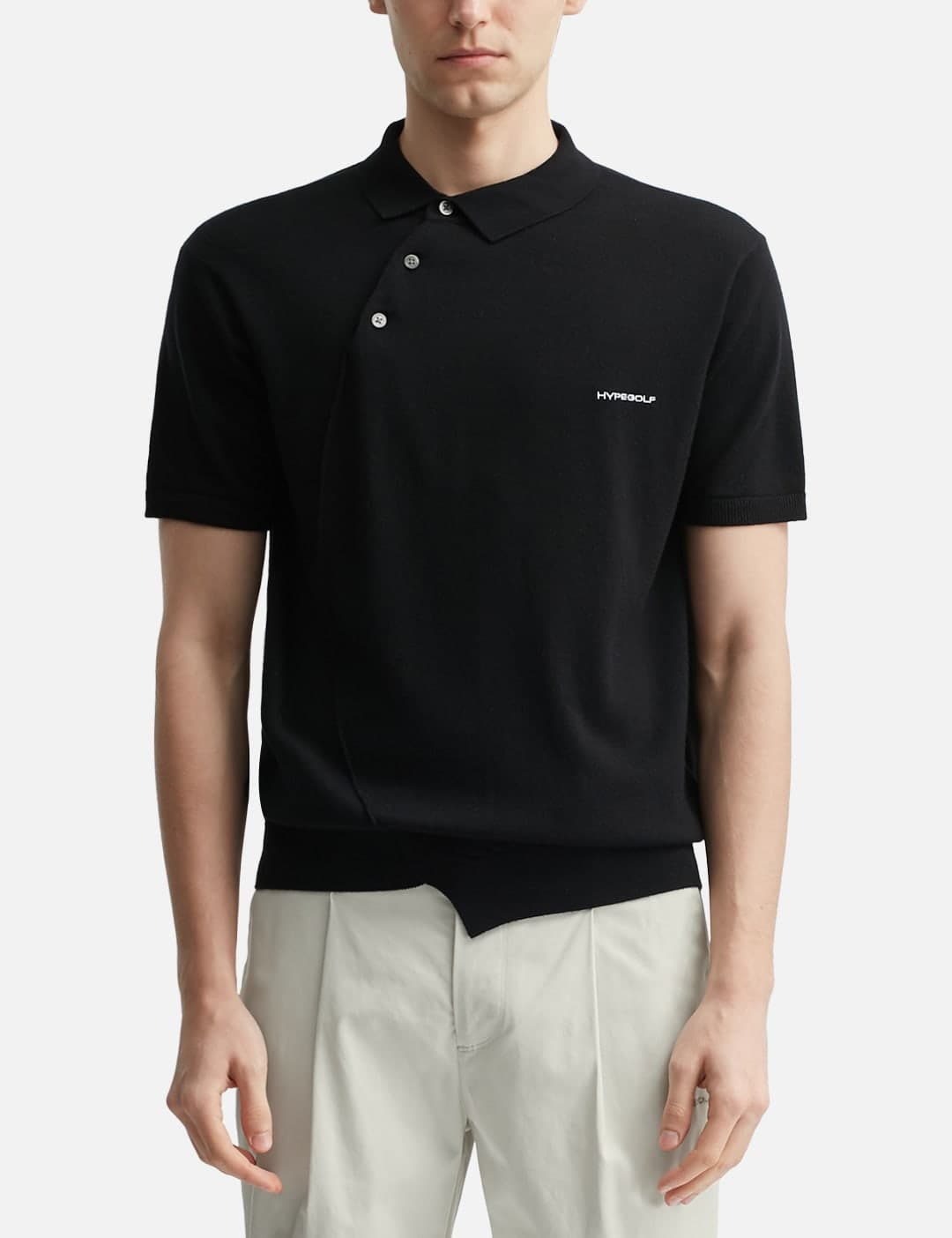 X POST ARCHIVE FACTION (PAF) Knit S/S Polo view 4