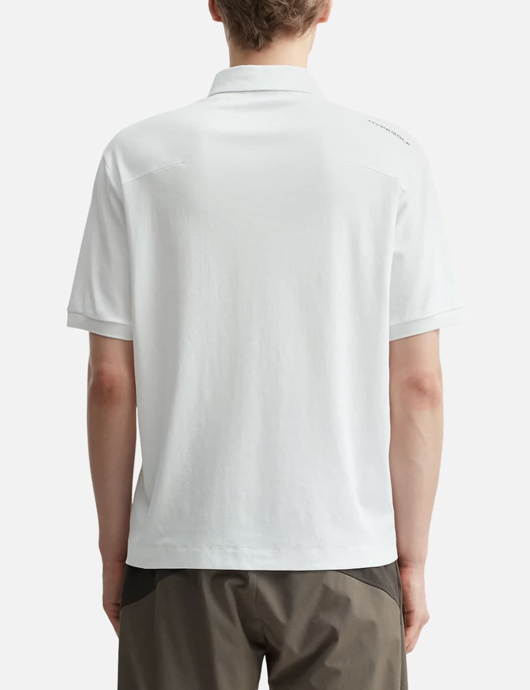 X POST ARCHIVE FACTION (PAF) Diagonal Polo T-Shirt view 3
