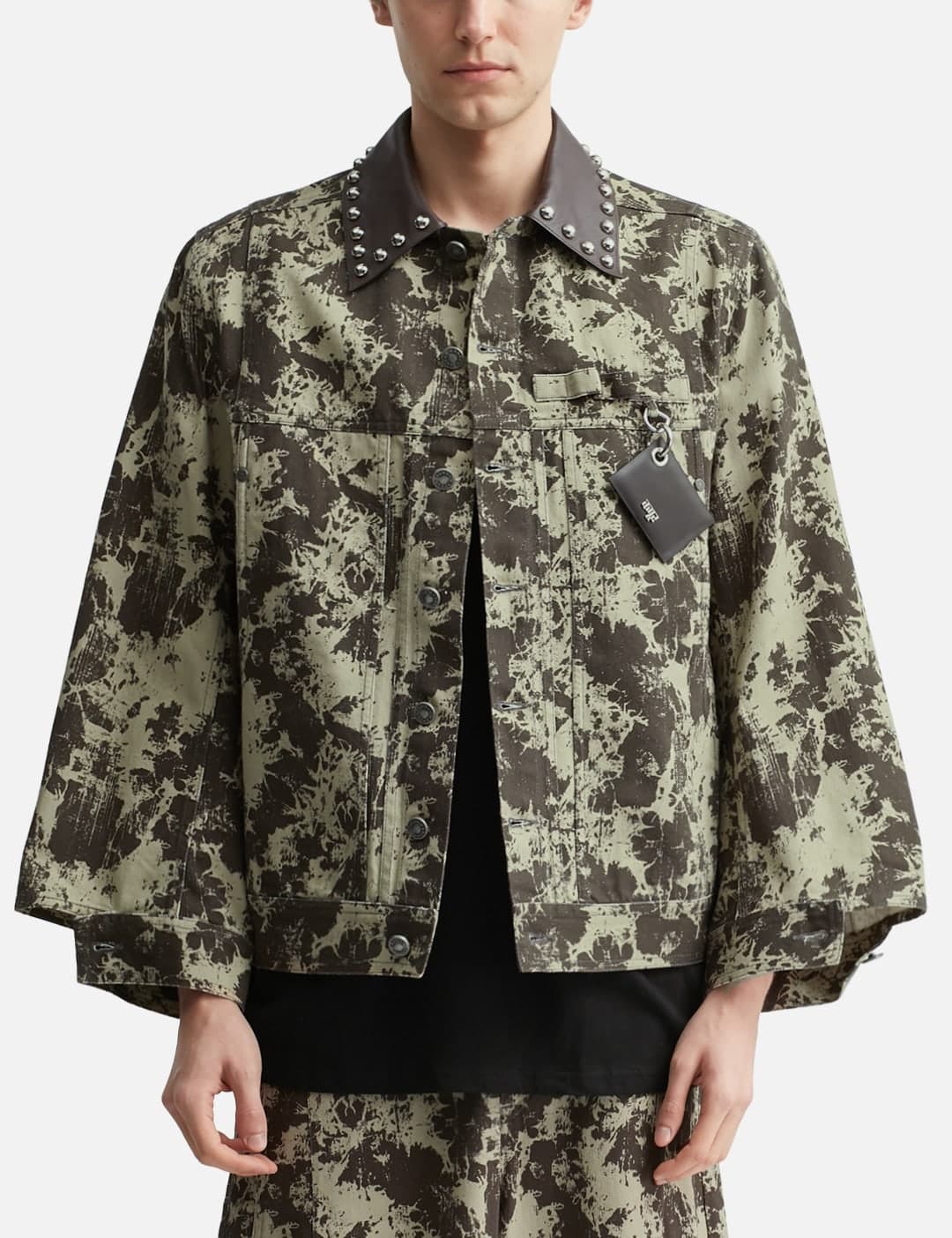 Distressed Effect Mix Media Jacket view 3