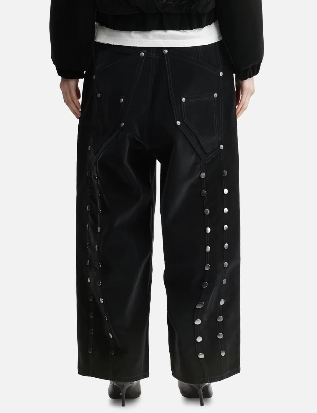 "Stephen" Black Baggy Pants view 3