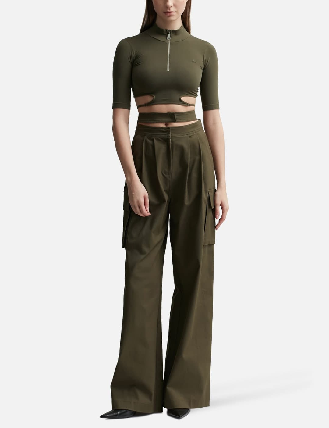 PANTS WITH DOUBLE BELT view 3