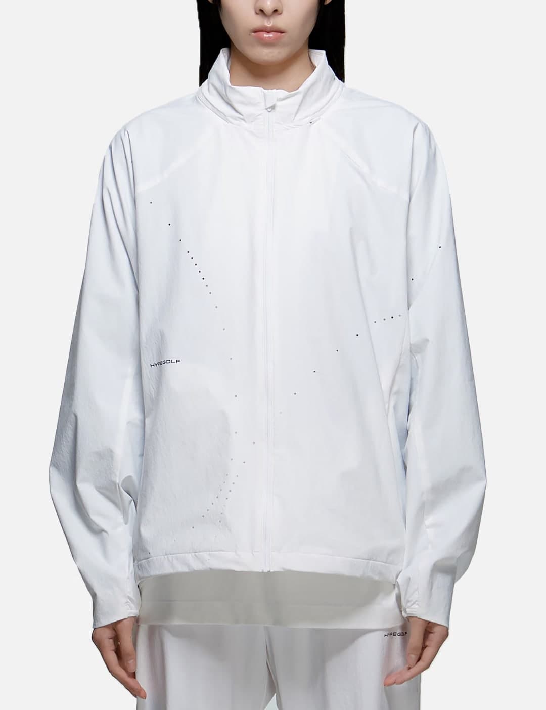 X POST ARCHIVE FACTION (PAF) Perforated Windbreaker view 6