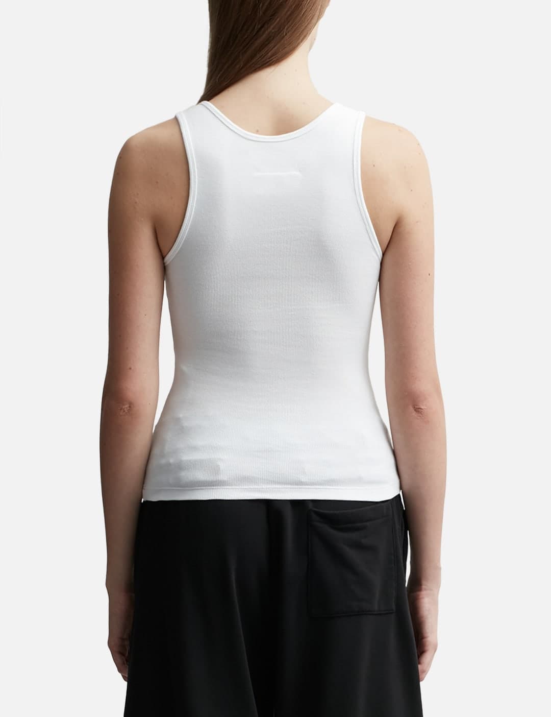 Cotton Rib Jersey Vest Top view 3