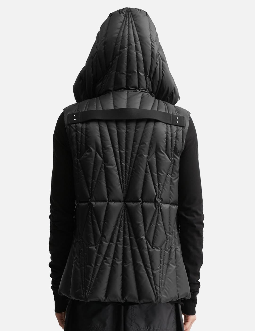 Moncler + Rick Owens Geocamo Ziplock Hooded Down Gilet view 4