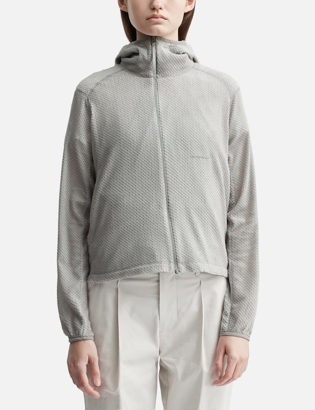 X POST ARCHIVE FACTION (PAF) Fleece Zip Up Hoodie view 4