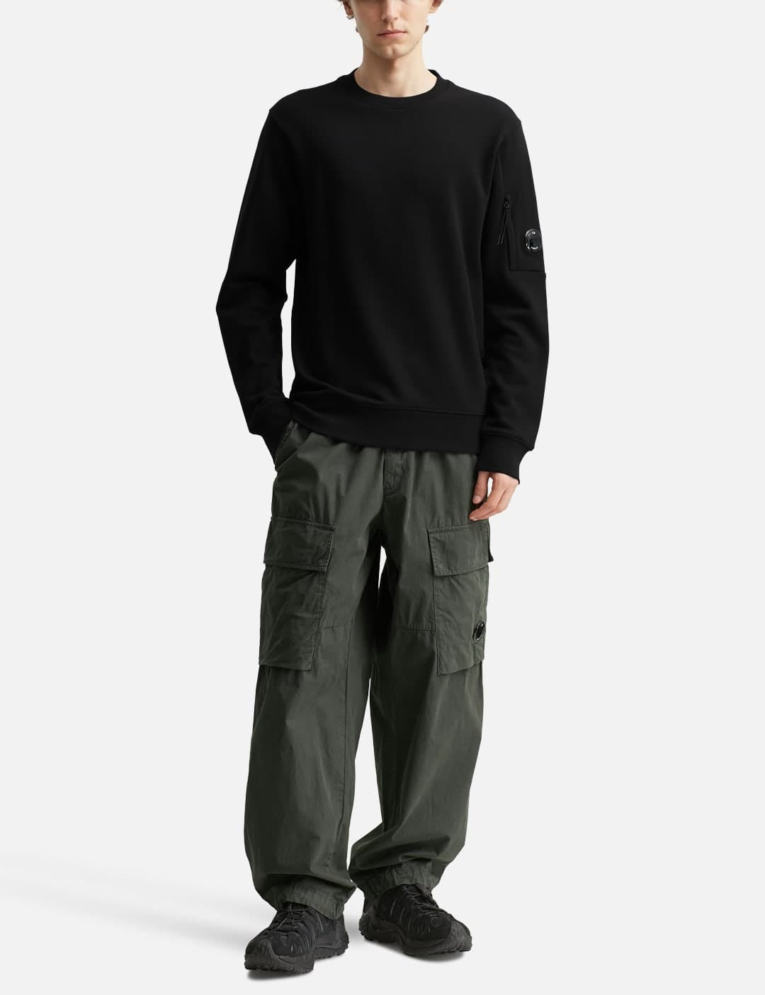 Cotton Diagonal Fleece Crewneck Sweatshirt view 3