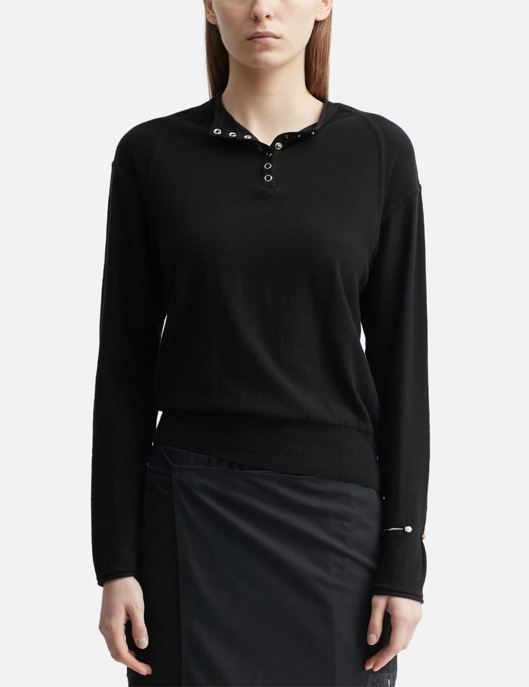 Half Neck Button Pullover view 3
