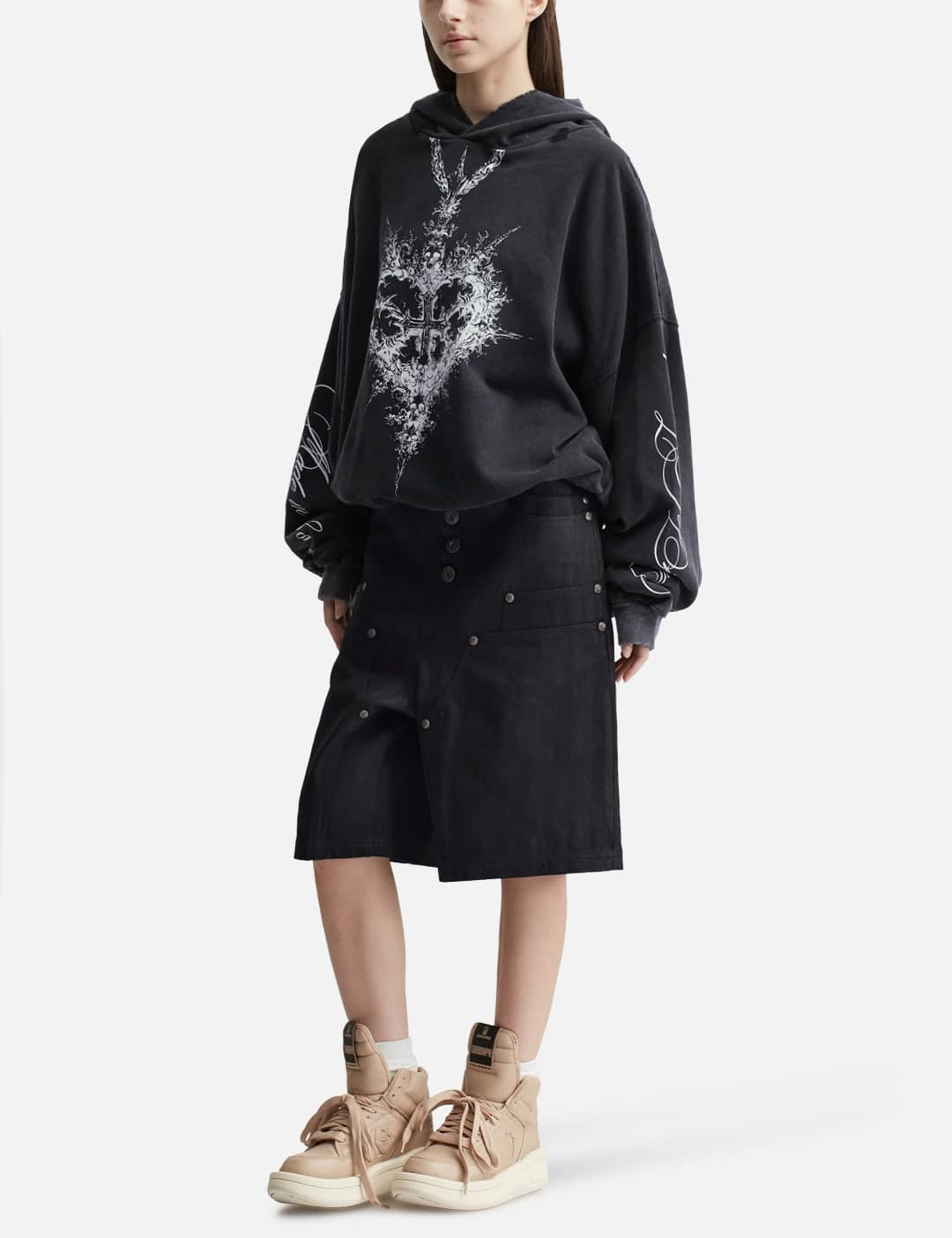 "Alis" Printed Necklace Hoodie view 4
