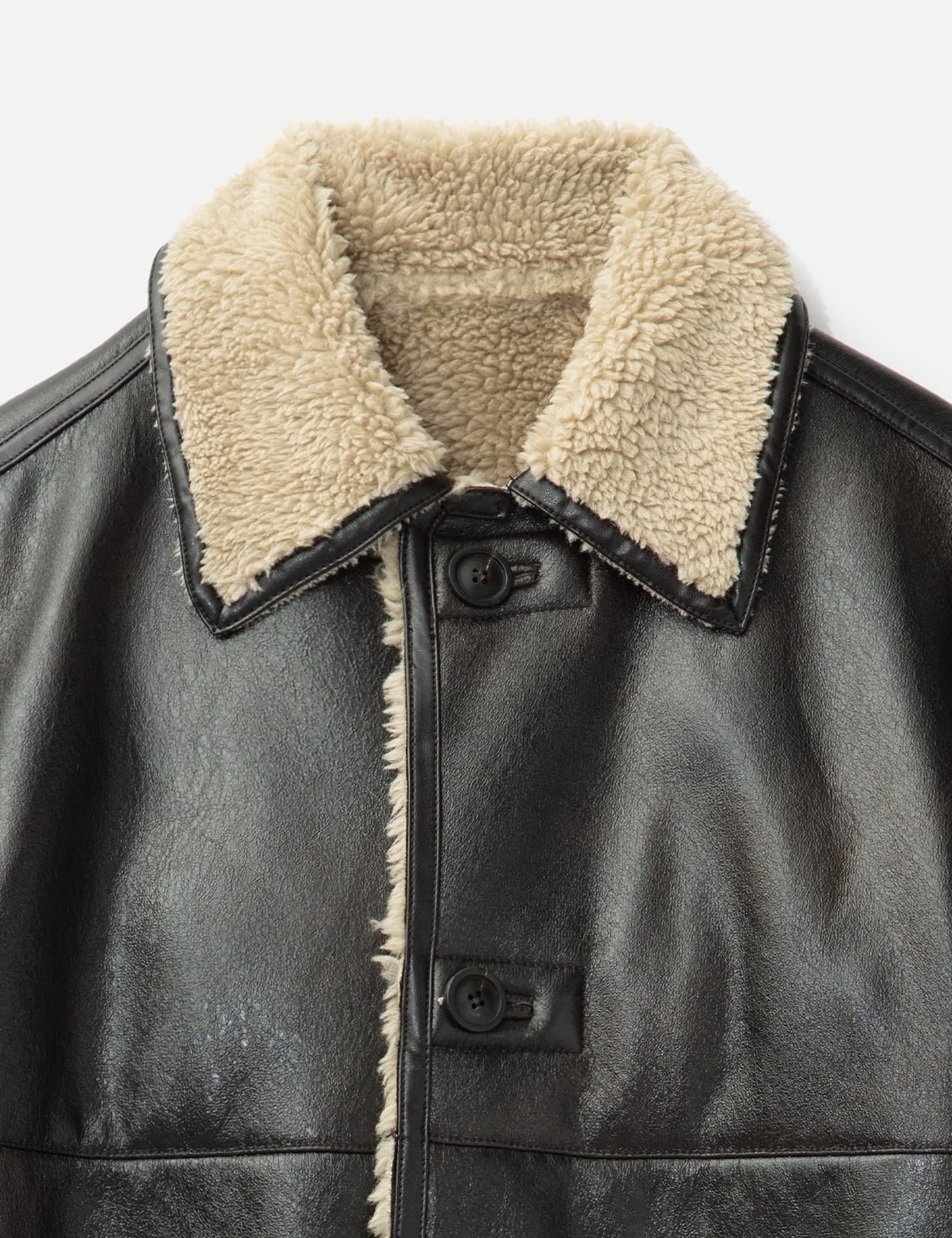 Reversible Fake Shearling Coat view 10