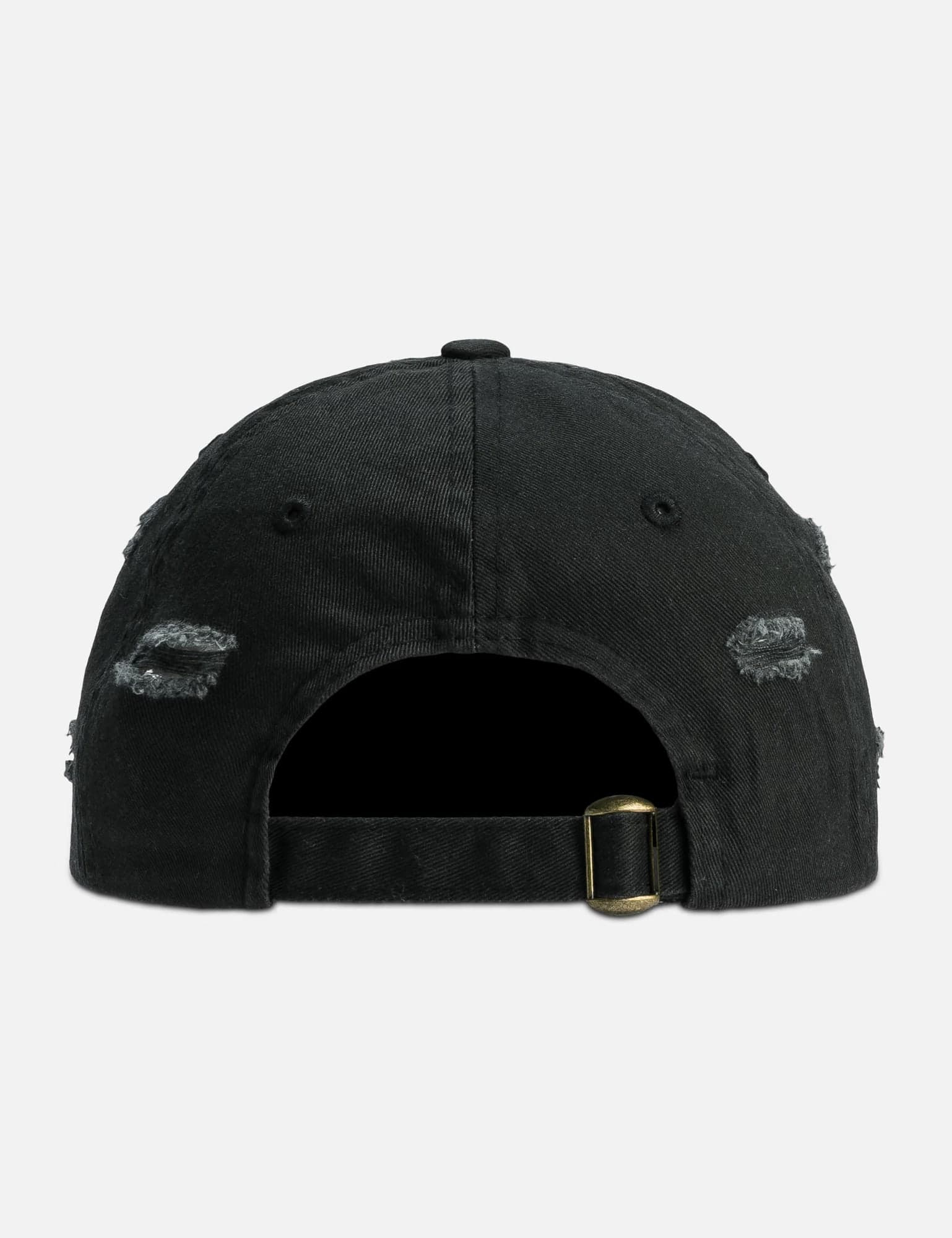 Black Hanging Button Cap view 3