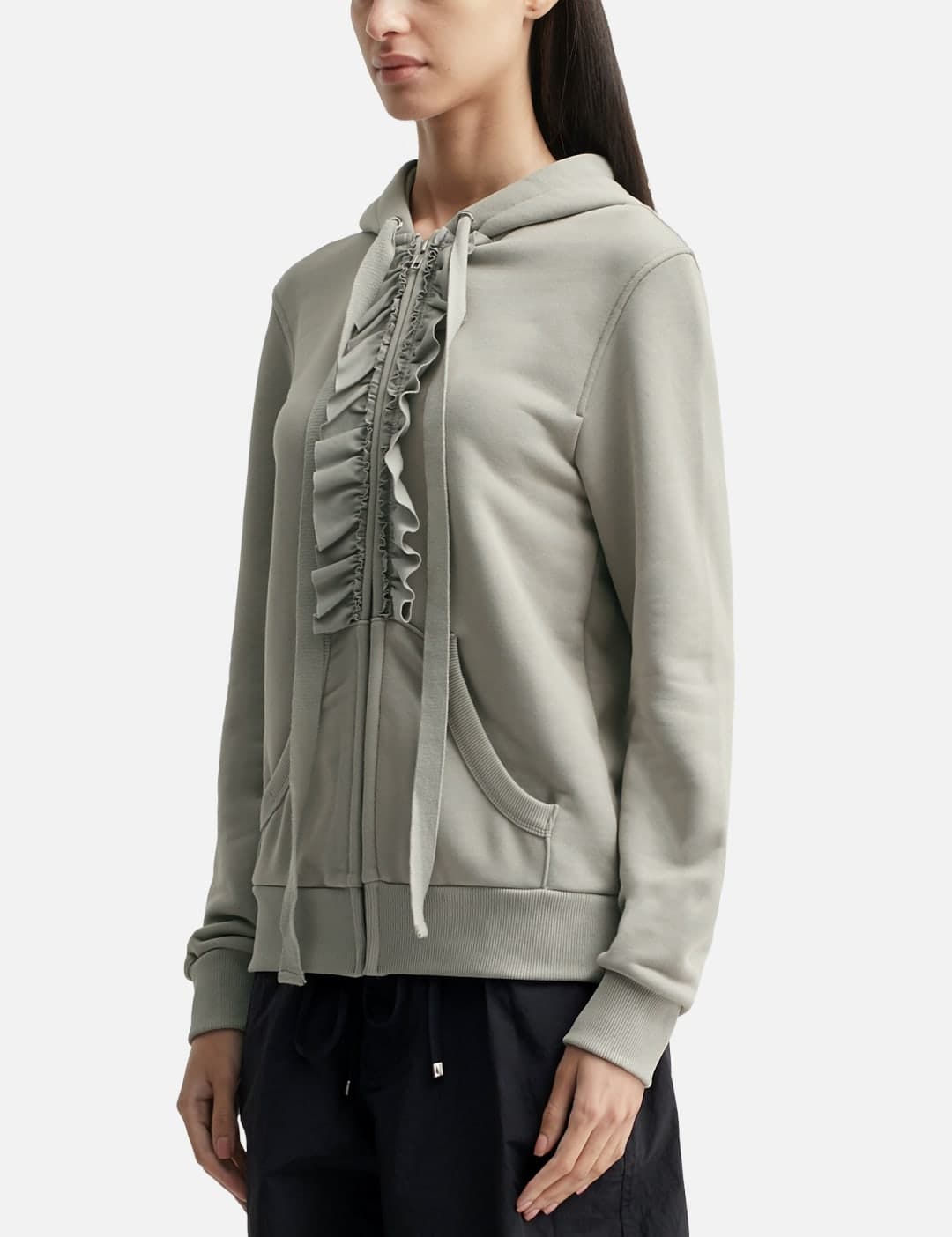 Ruffle Hoodie Zip-Up view 2