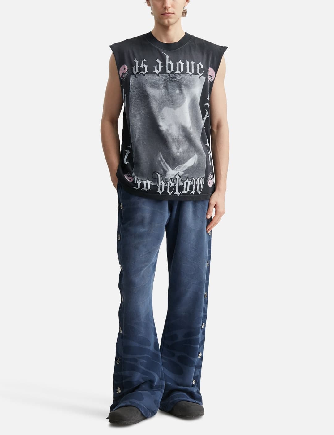 As Above So Below Muscle Tee view 5