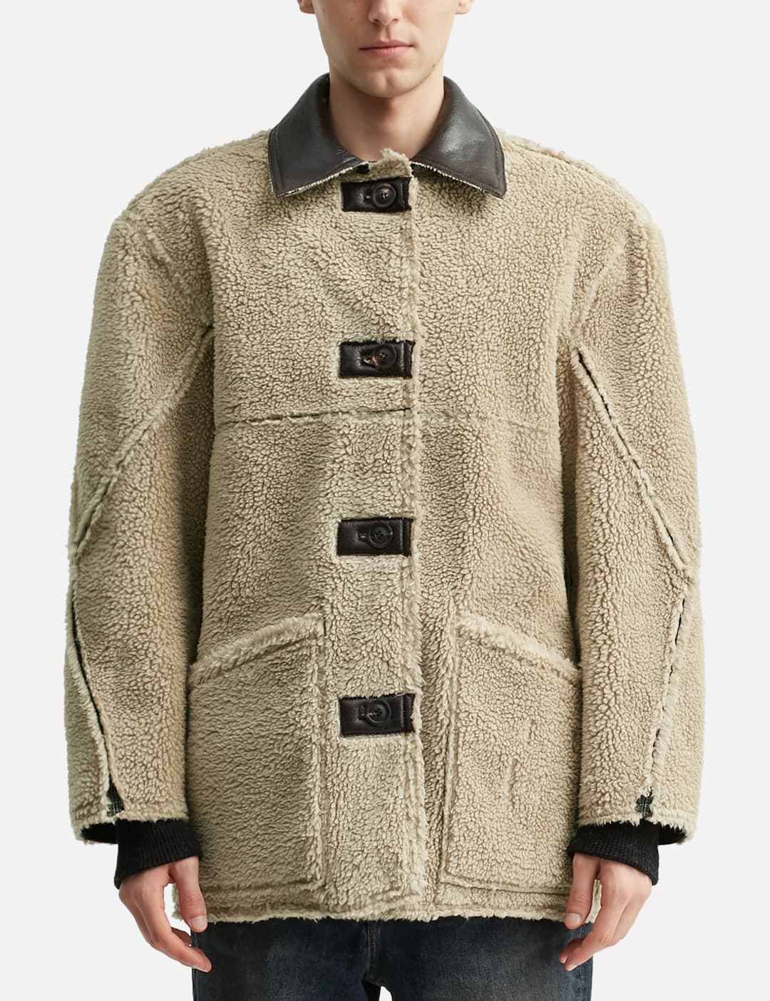 Reversible Fake Shearling Coat view 7