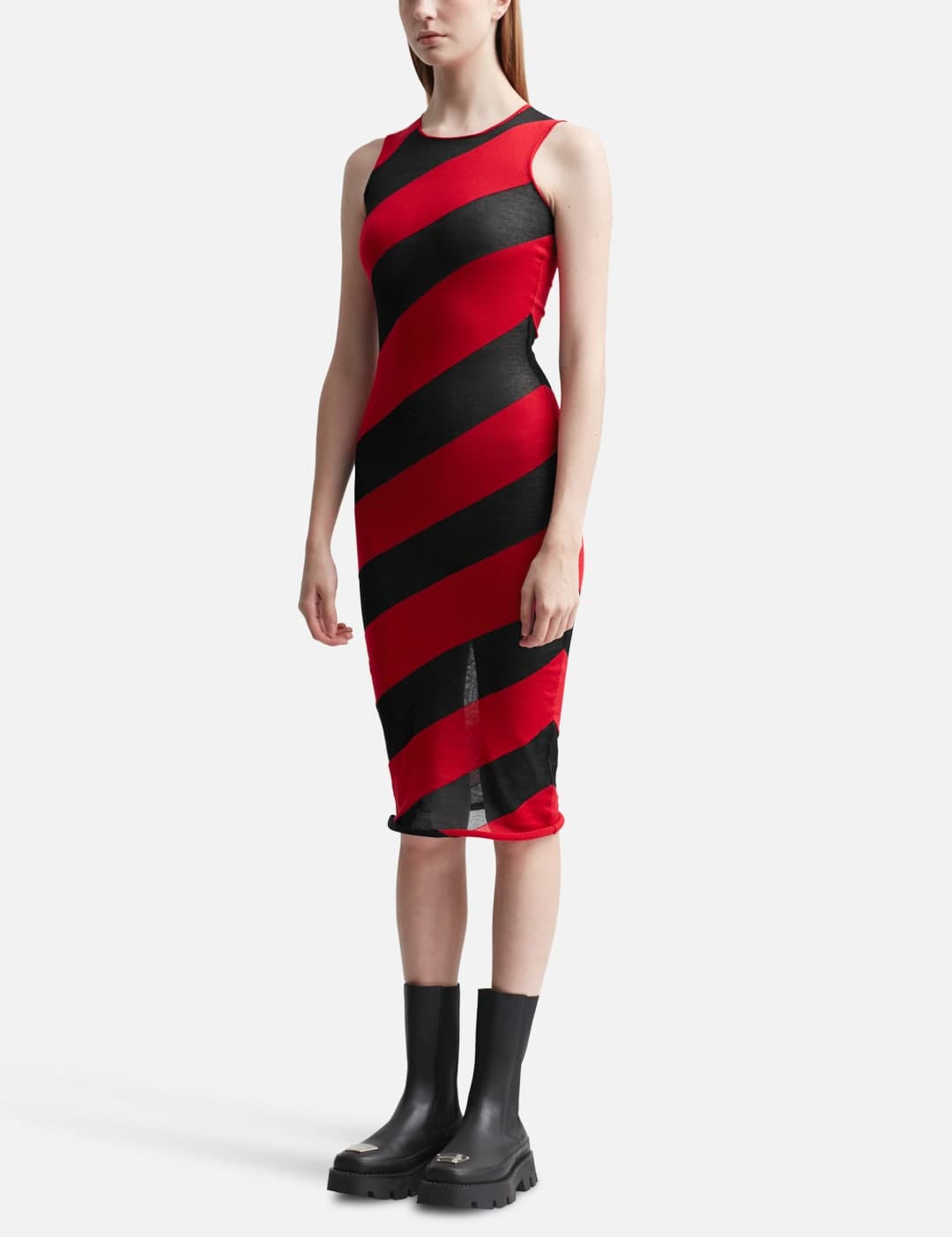 STRIPED KNIT DRESS view 2