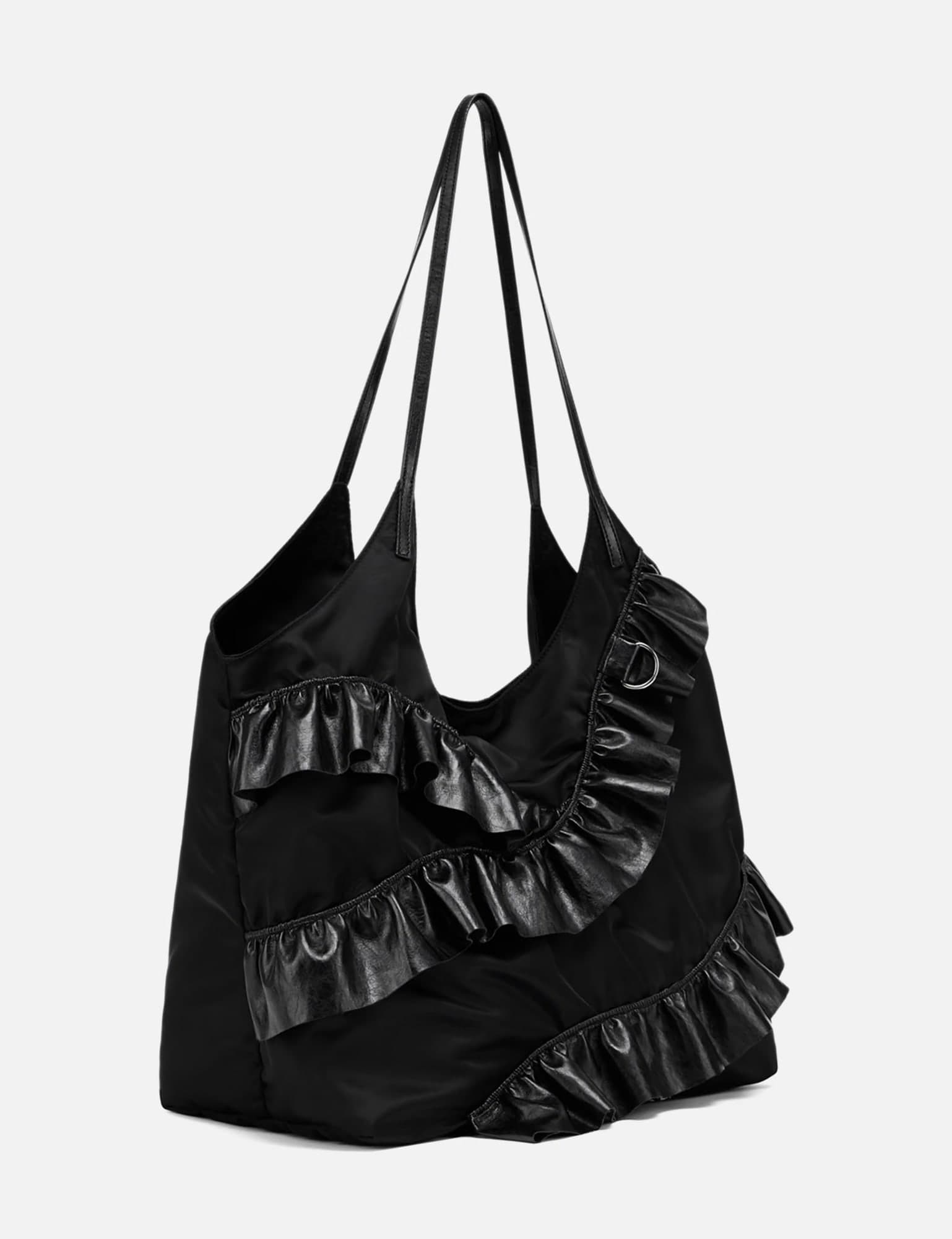 Frill Big Bag In Black view 2