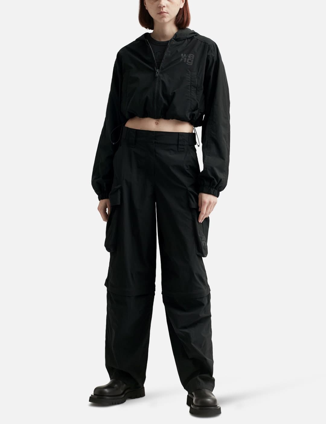BIG POCKET KNEE ZIP CARGO PANTS view 3