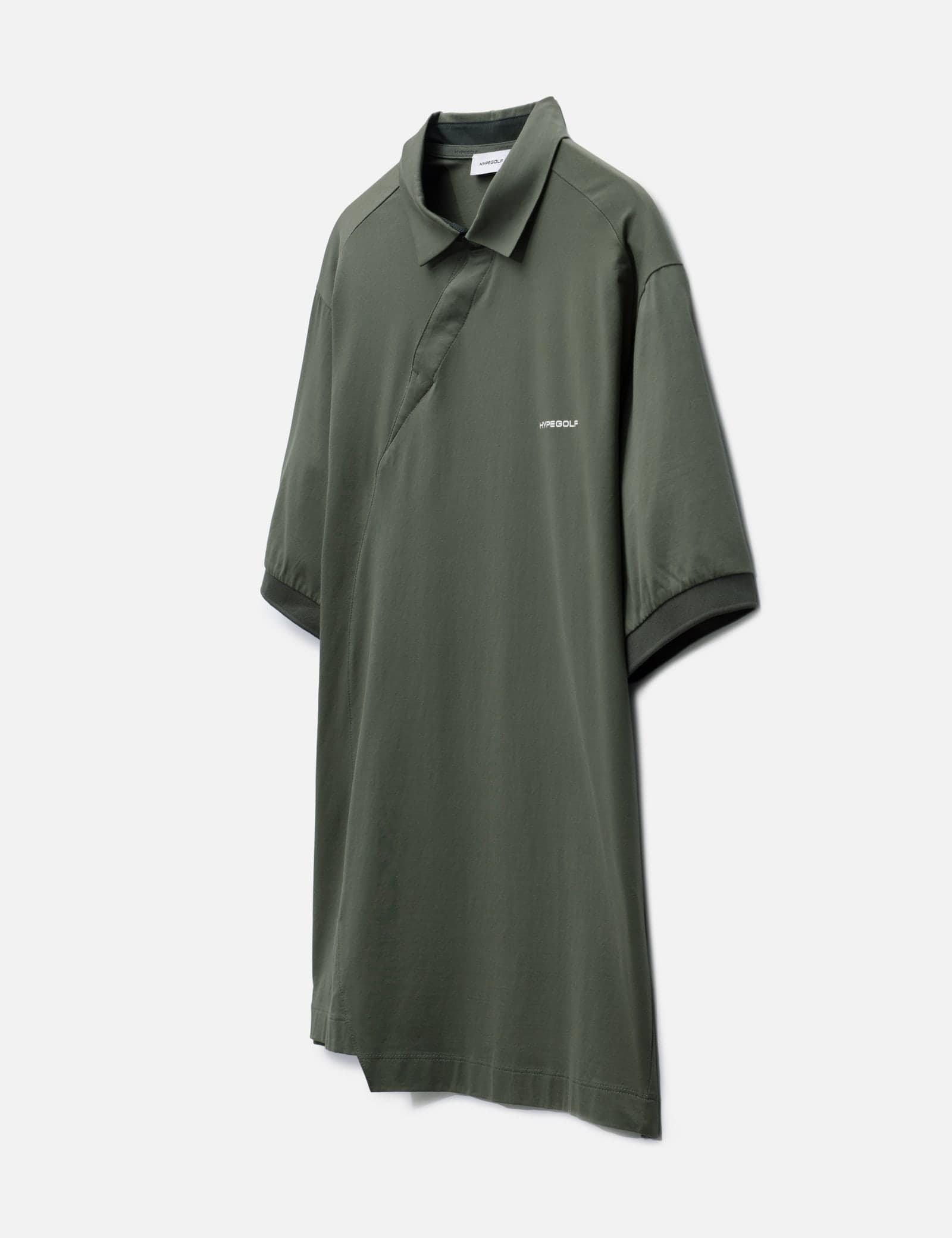 X POST ARCHIVE FACTION (PAF) Diagonal Polo T-Shirt view 2
