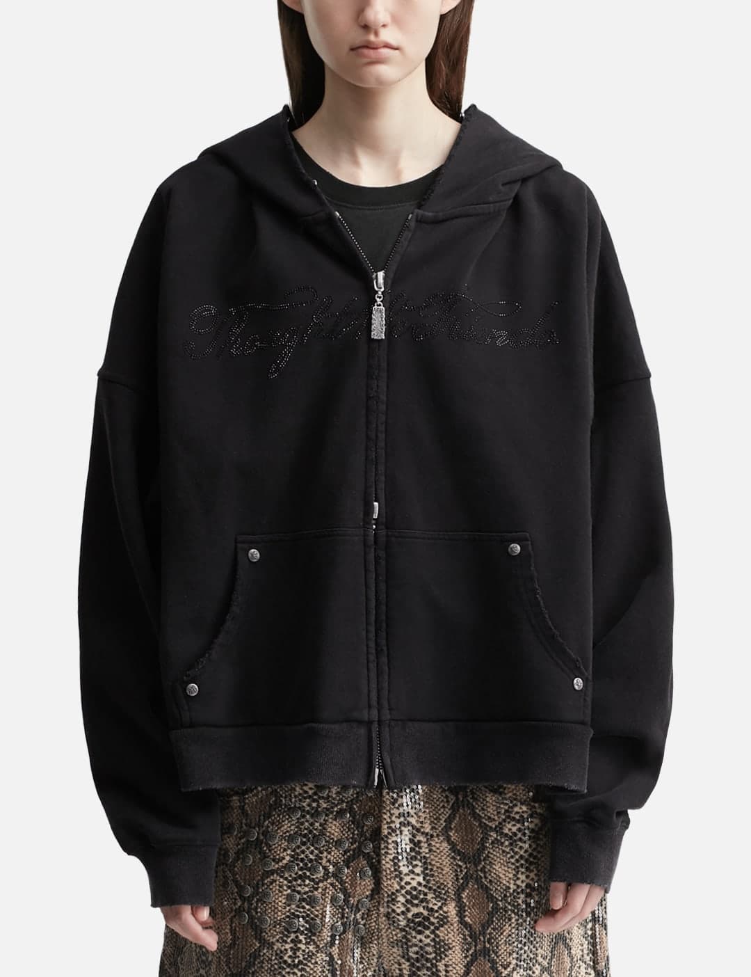 Nyra Zip-Up Jacket With Detachable Fur Hood view 4