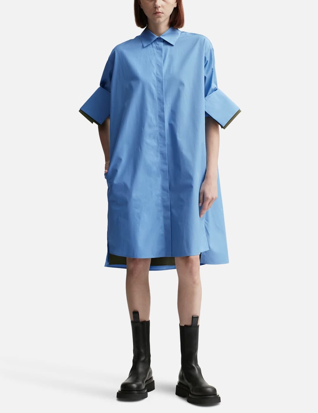 TURN-UP SHIRT DRESS view 4