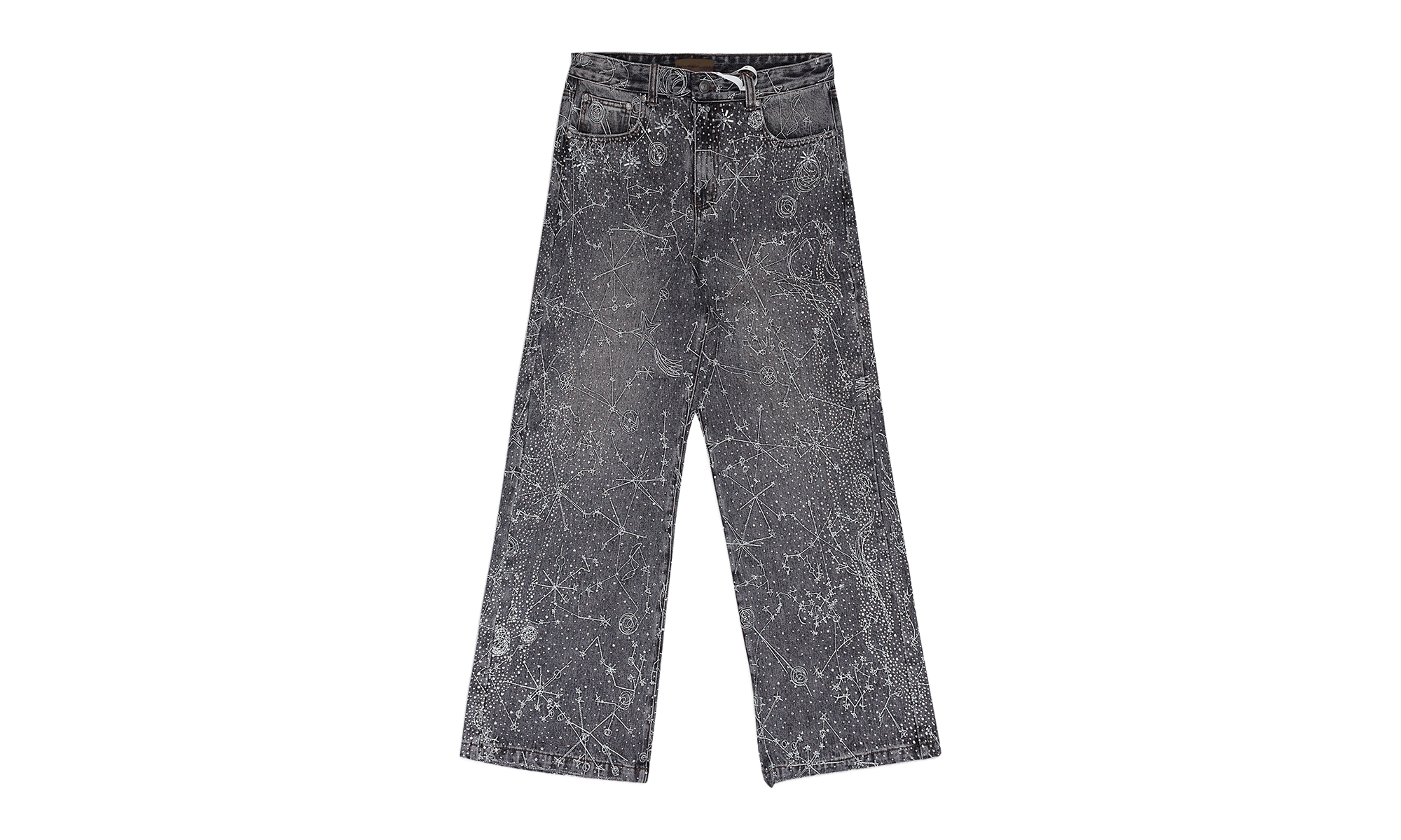 20K ZODIAC DIAMOND DENIM "Black / Rhinestone" BRC MJNS 0003