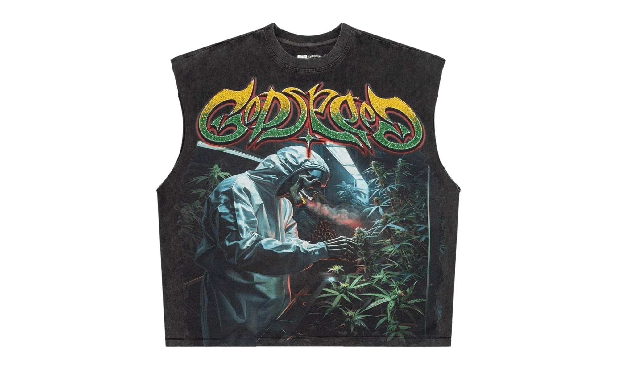 420 Indoor VVS Sleeveless T-Shirt "Grey Wash" 10053660