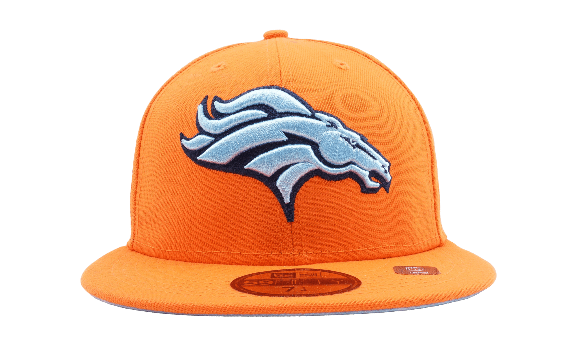 59FIFTY Denver Broncos Cloud Under Fitted Hat "Orange / Sky Blue Cloud - Under Brim" NE816