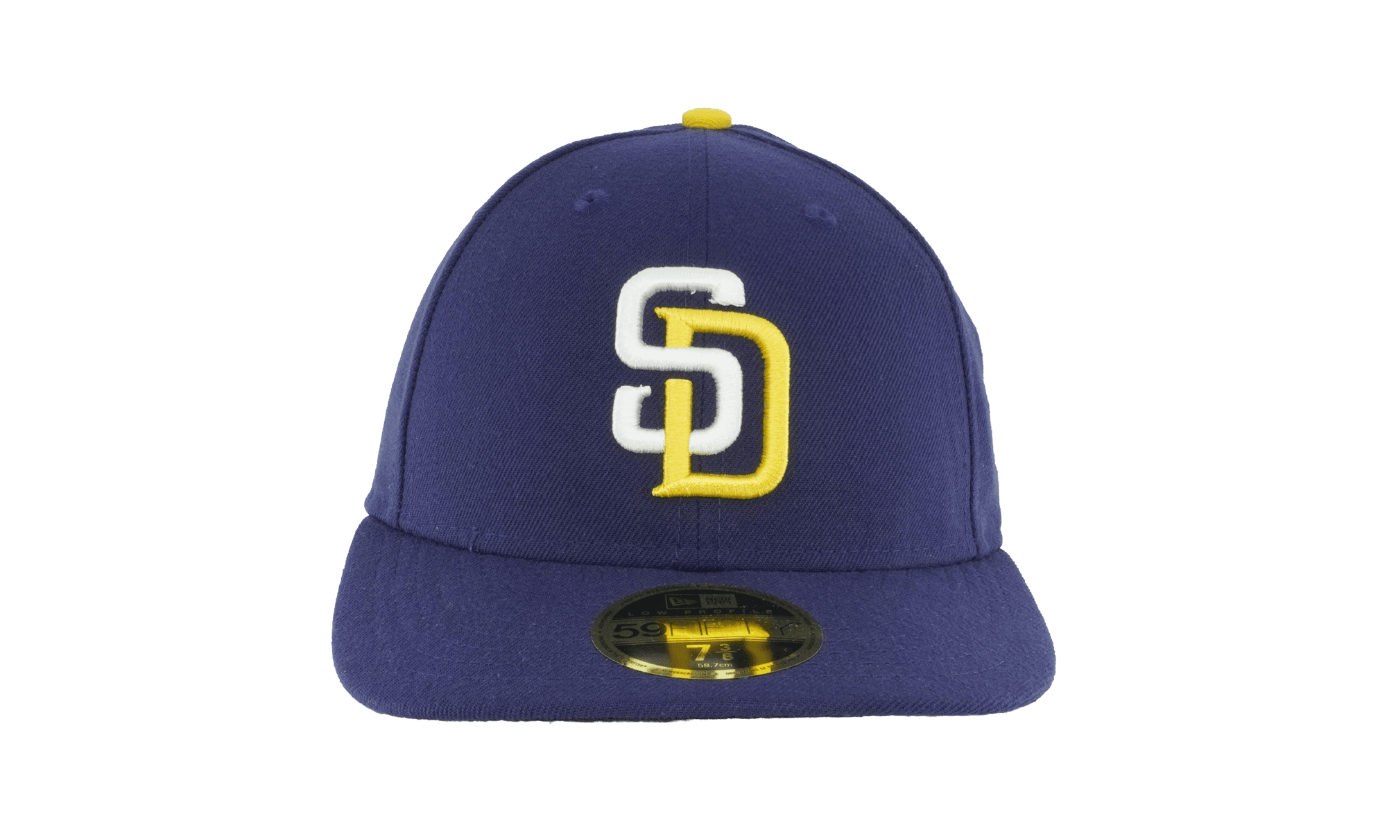 59FIFTY San Diego Padres 2016 All Star Game Low Profile Authentic Fitted Hat "Indigo / Yellow - Top Button" NE590