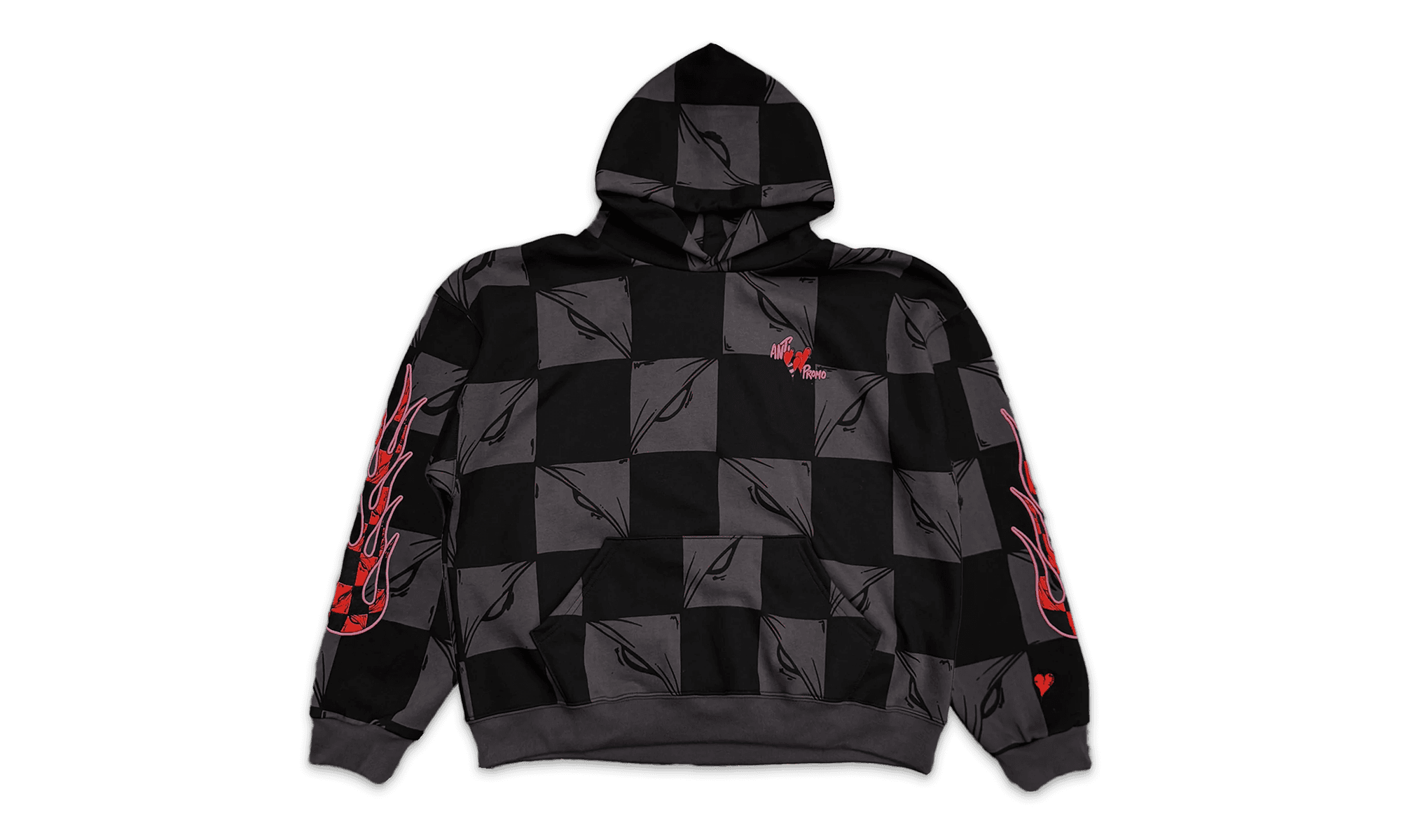 99 Eyes Sweatshirt Hoodie "Matty Boy - Black/Grey" MB02