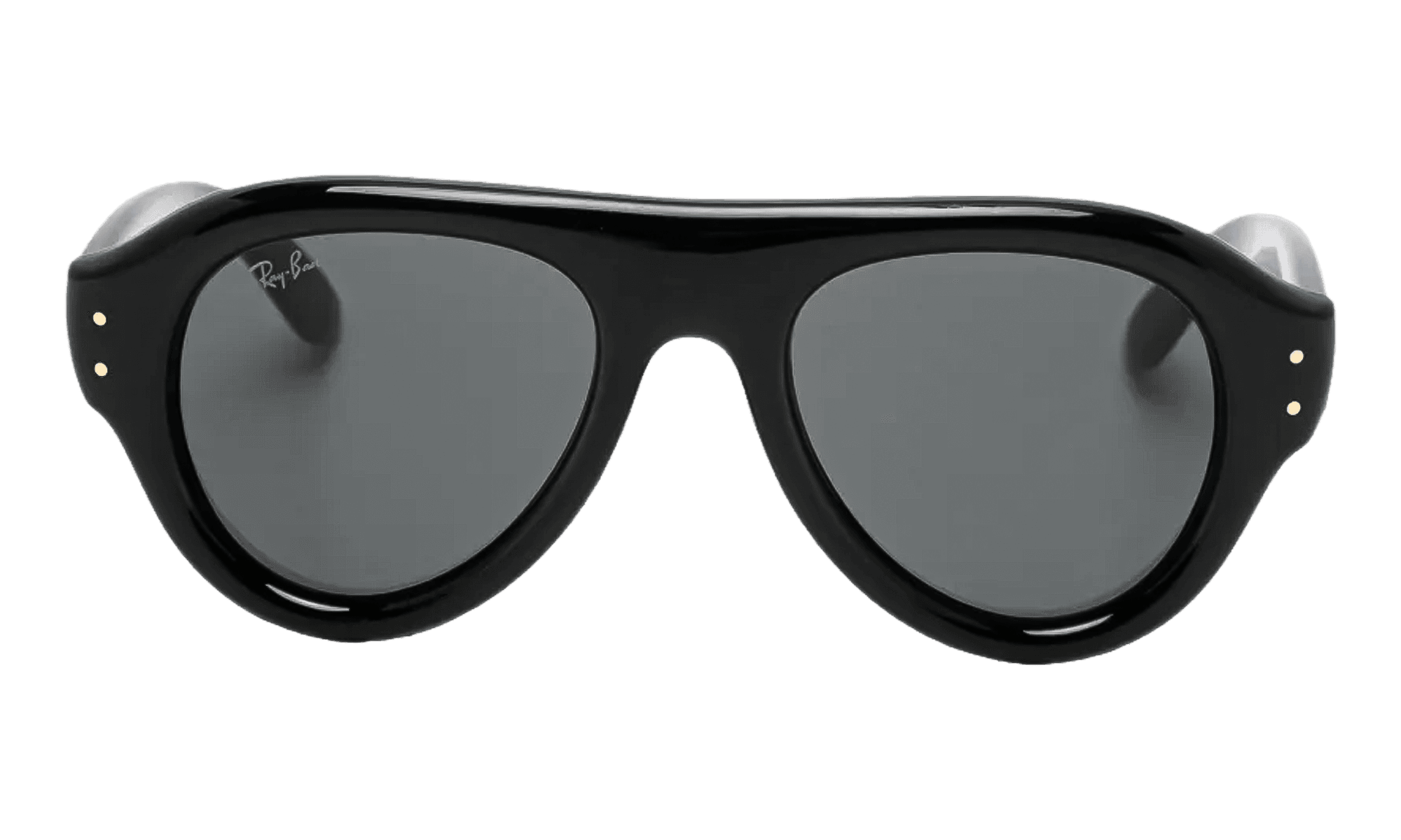 A$AP Rocky Aviator Puffer Sunglasses "Polished Black - Ultra Black" 0RB4925 601/87