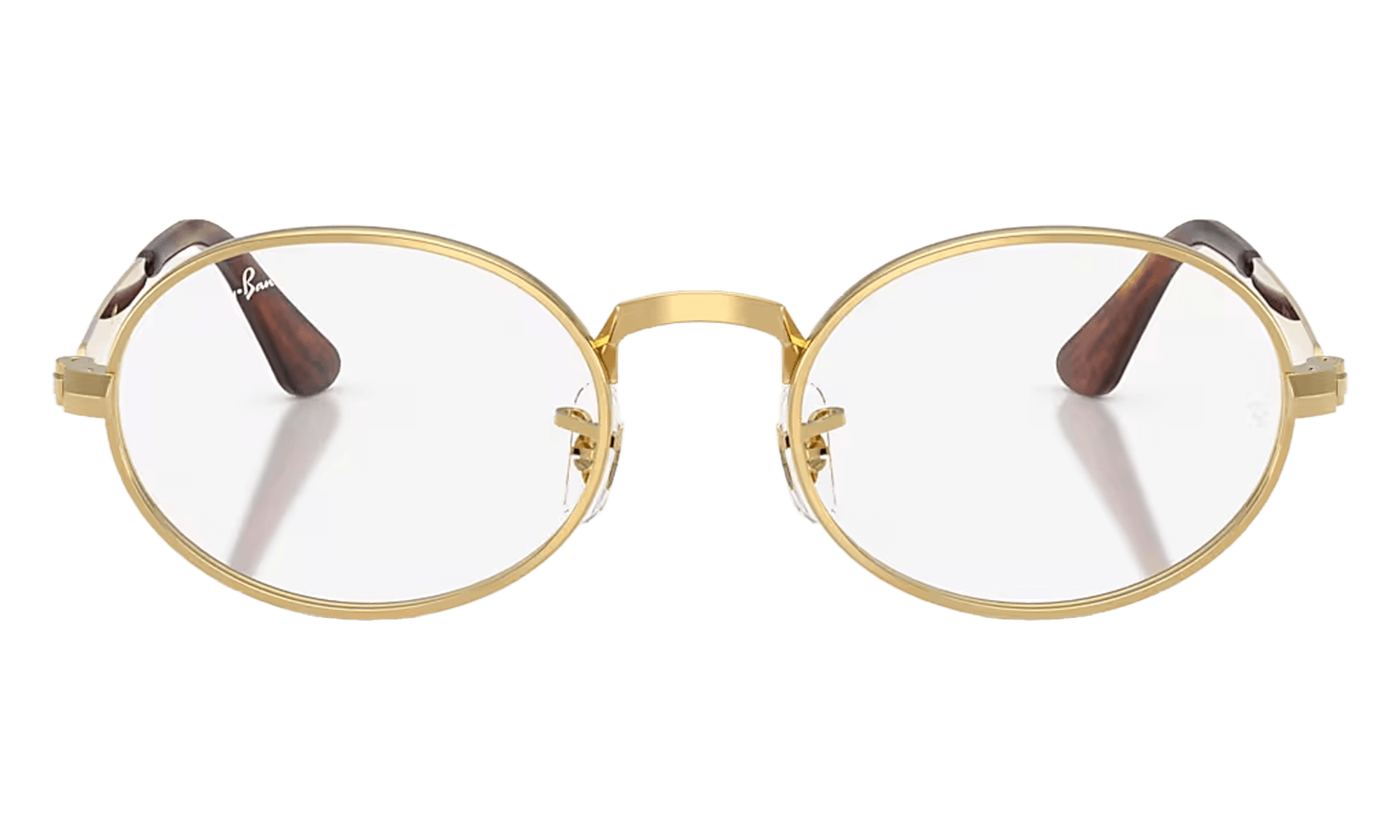 A$AP Rocky Rimless Round Sunglasses "Polished Arista Gold Demo Lens" RB3931V 2500