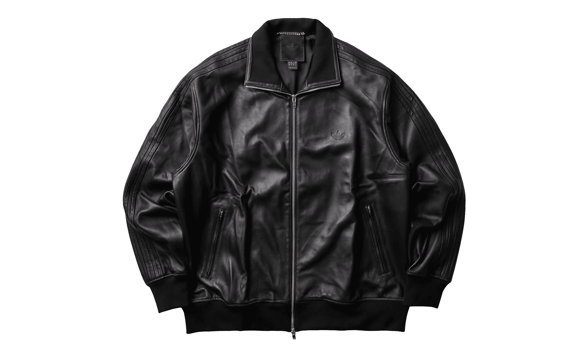 A-Type Leather Track Jacket "Black" KR6272