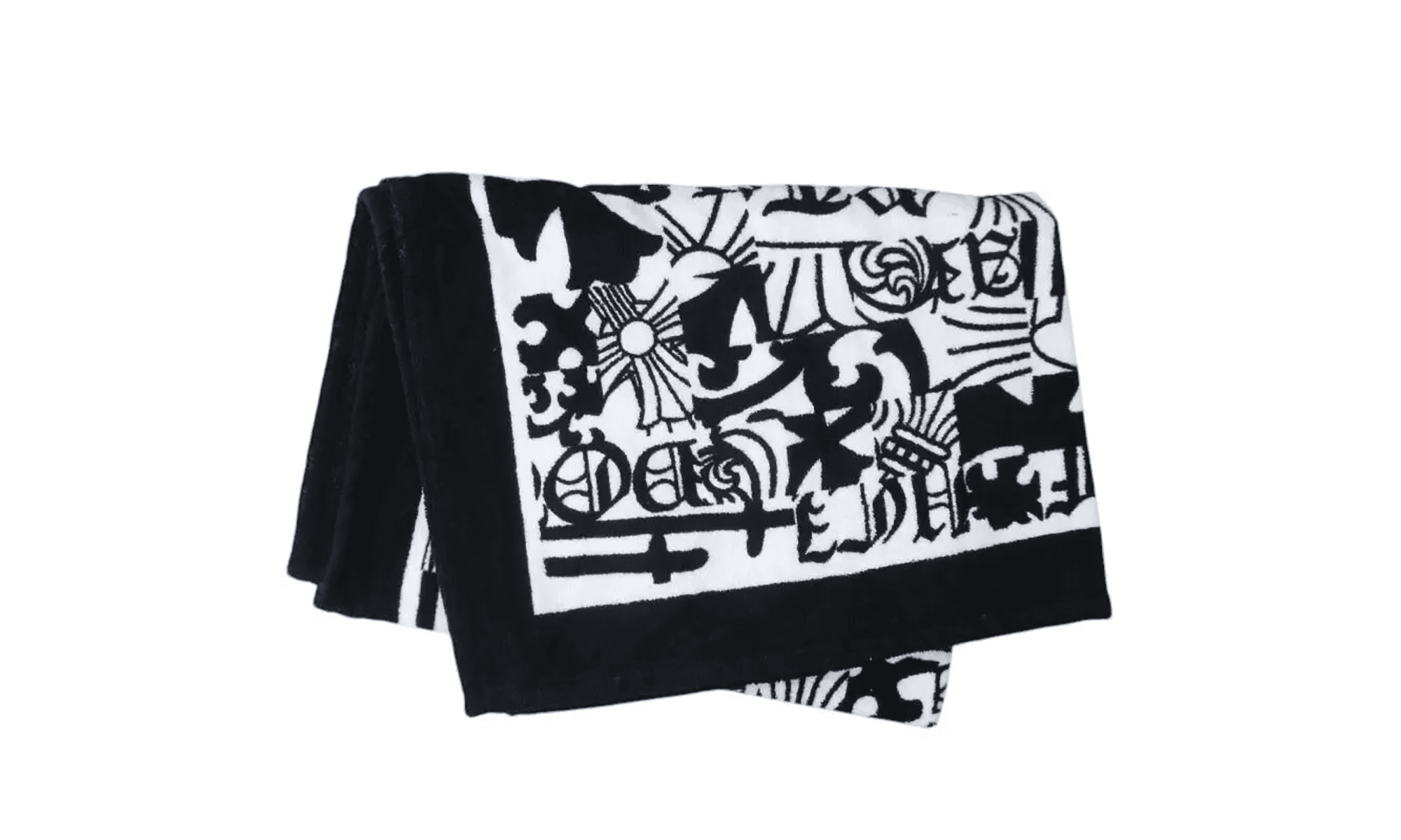 All-Over Logo Beach Towel "Black/White" CHRM0200