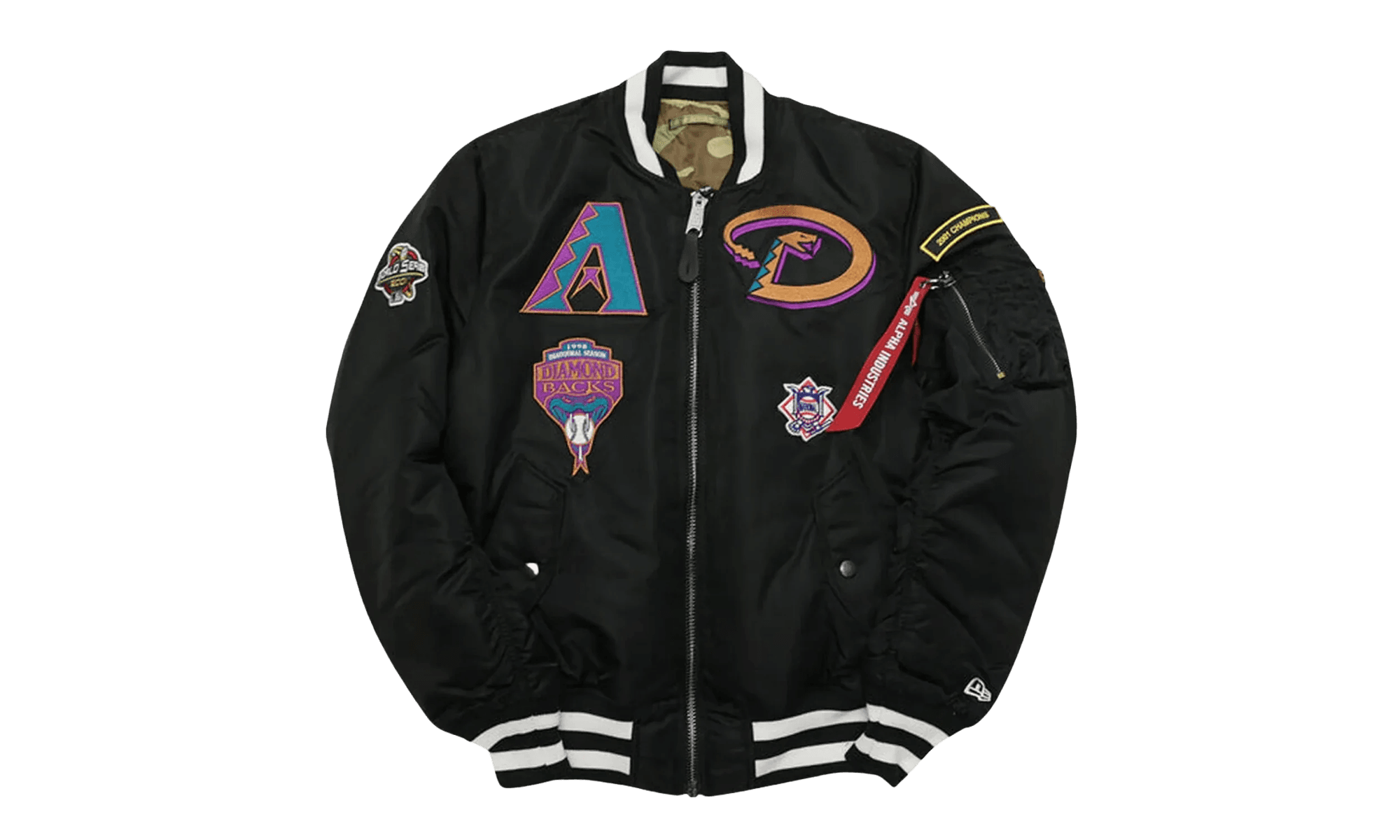 Alpha Industries Arizona Diamondbacks x New Era Reversible MA-1 Bomber Jacket "Black / Camo" NE521