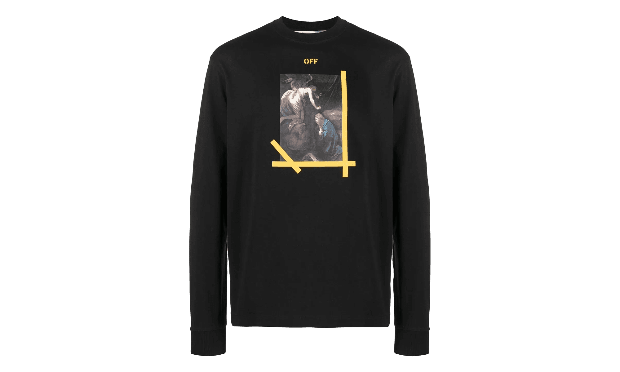 Arrow Caravaggio Ann Skate Long-Sleeve Tee "Black / Yellow" OMAB064C99JER0121001