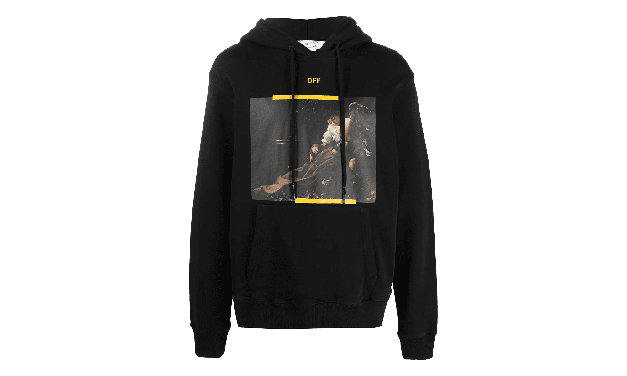 Arrow Caravaggio St. Fran Slim Hoodie "Black / Yellow / Multicolor" OMBB097C99FLE0161001