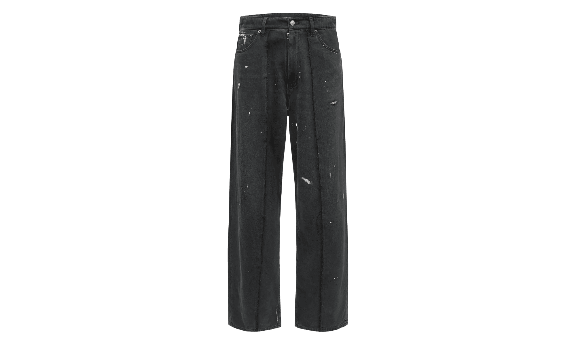 Denim Wide Leg Paint Mark Jeans "Black" SH0LA0011M30011966